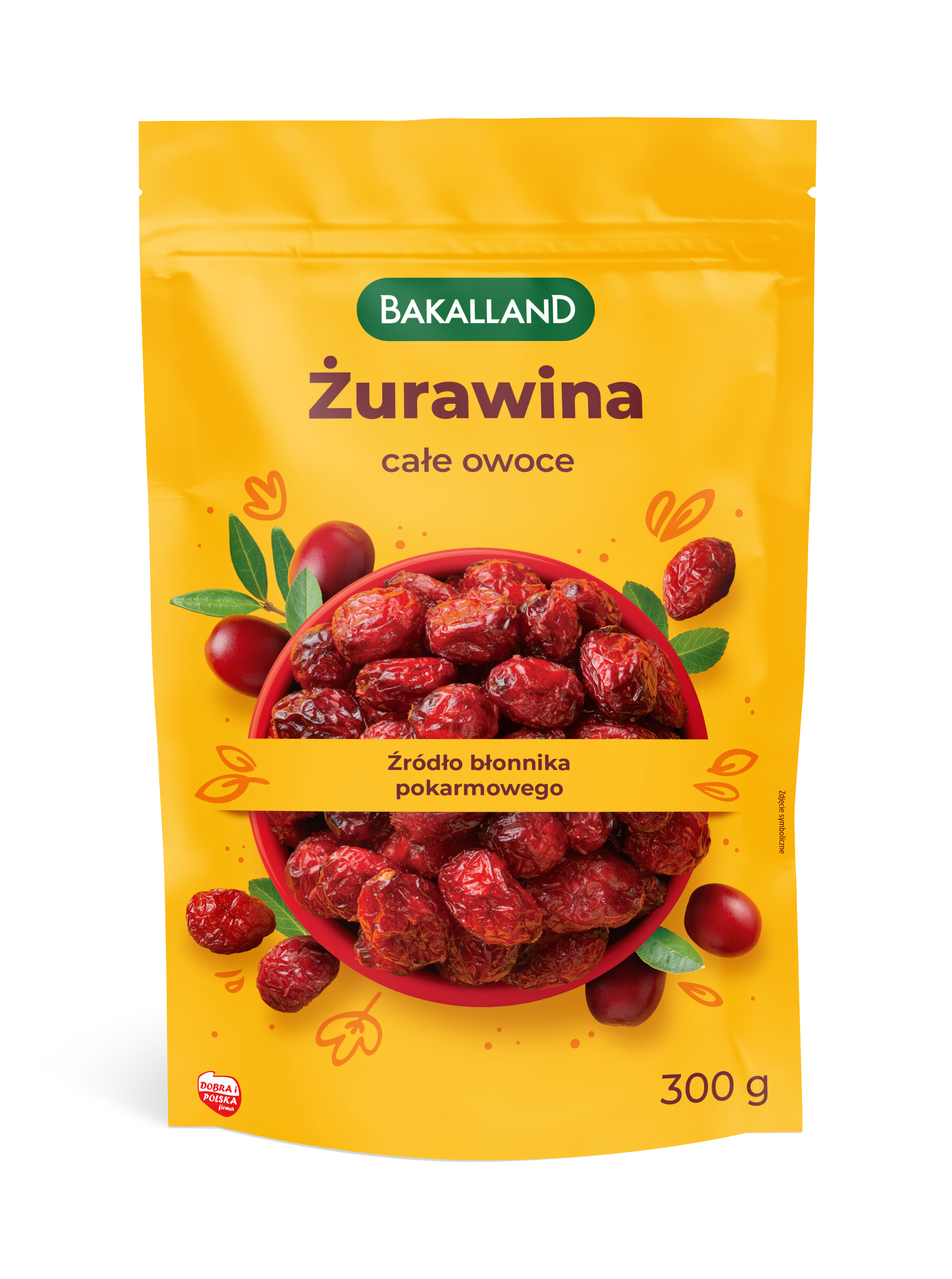 Żurawina Całe Owoce 300G Bakalland