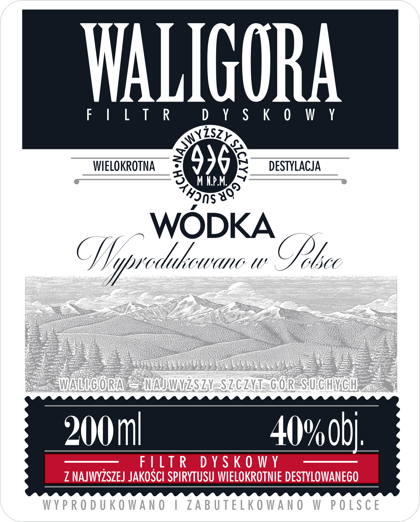 Wódka Waligóra 40% 200Ml