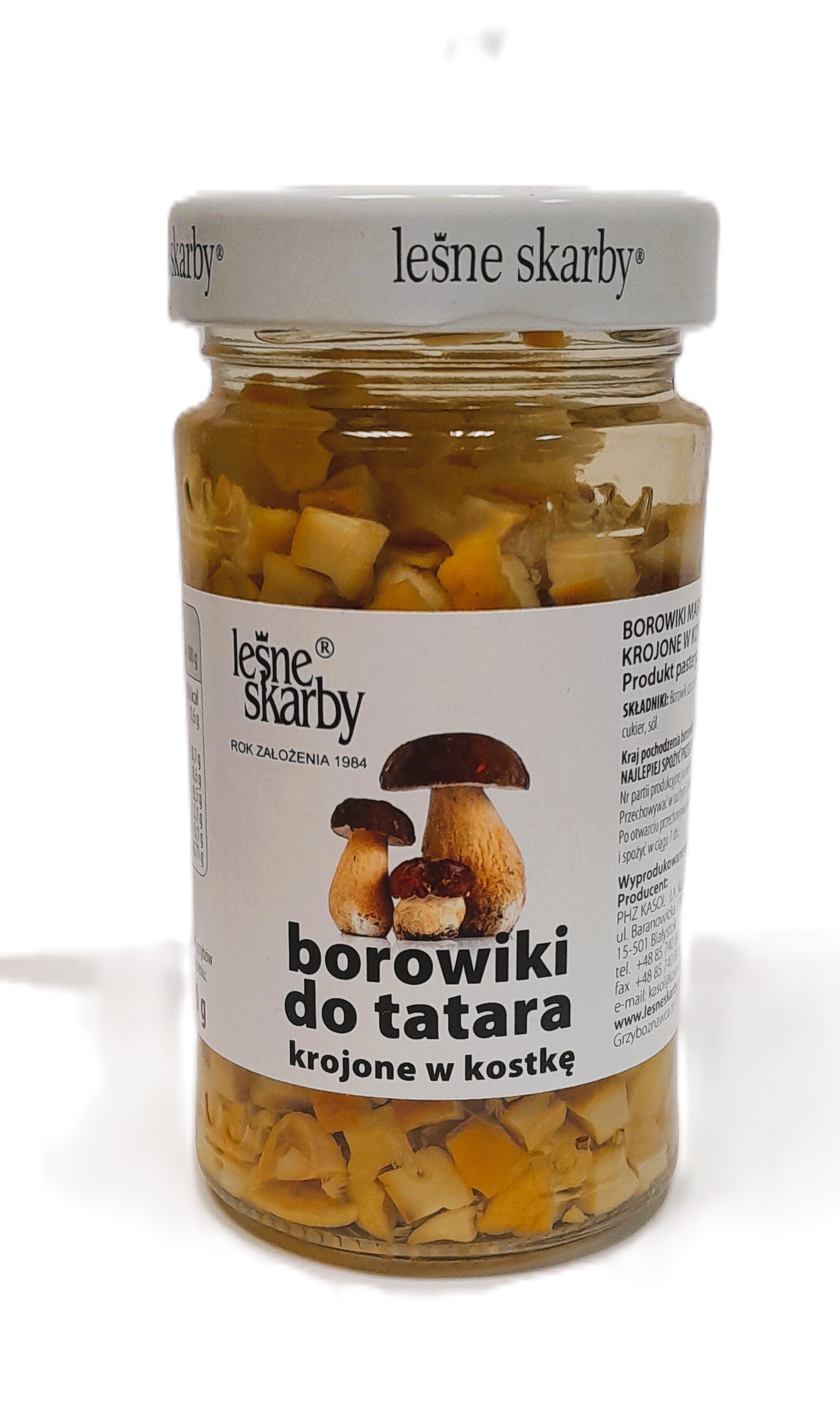 Leśne Skarby Borowiki Do Tatara Krojone W Kostkę 280G