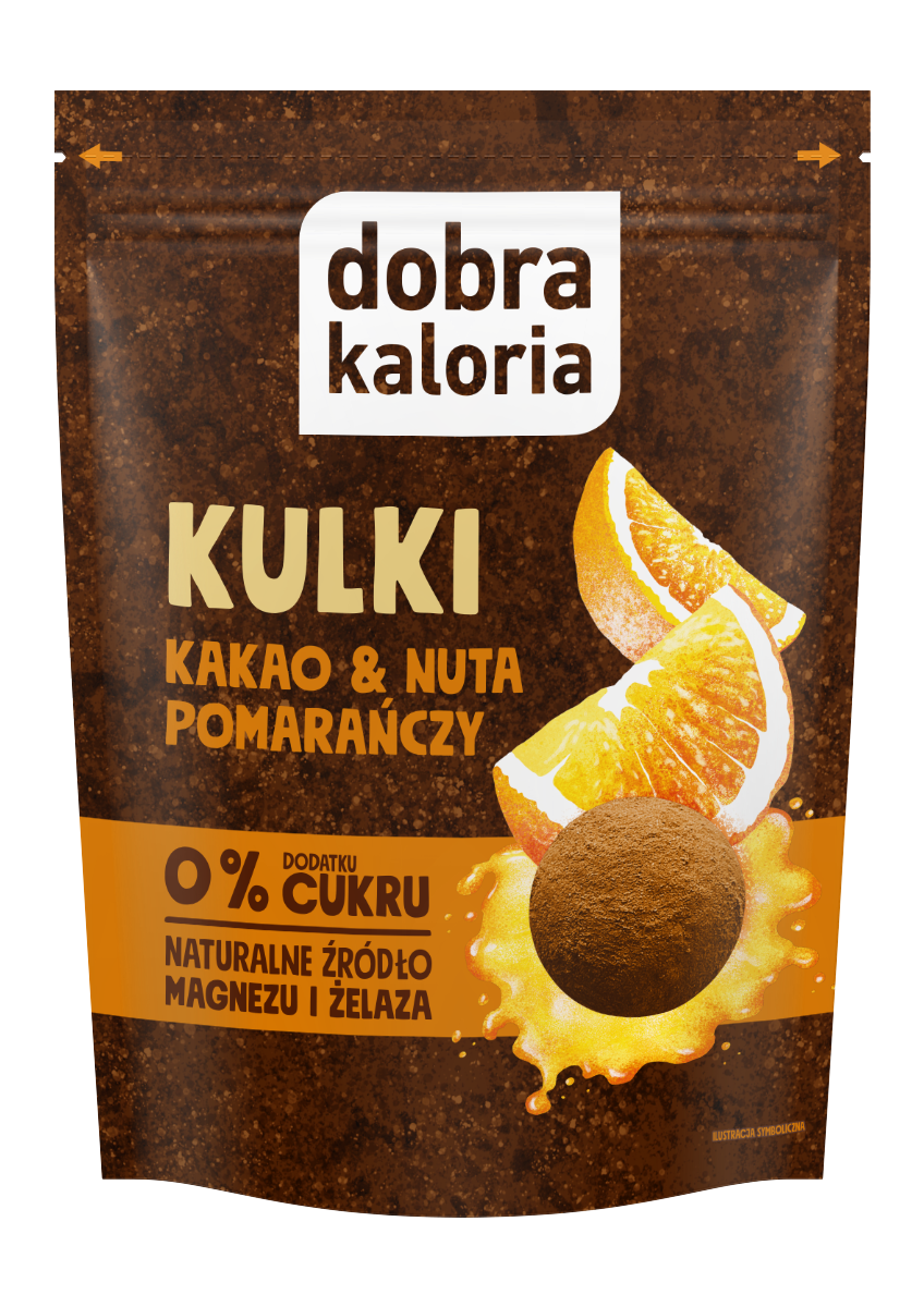 Dobra Kaloria Kulki Kakao & Nuta Pomarańczy 65 G