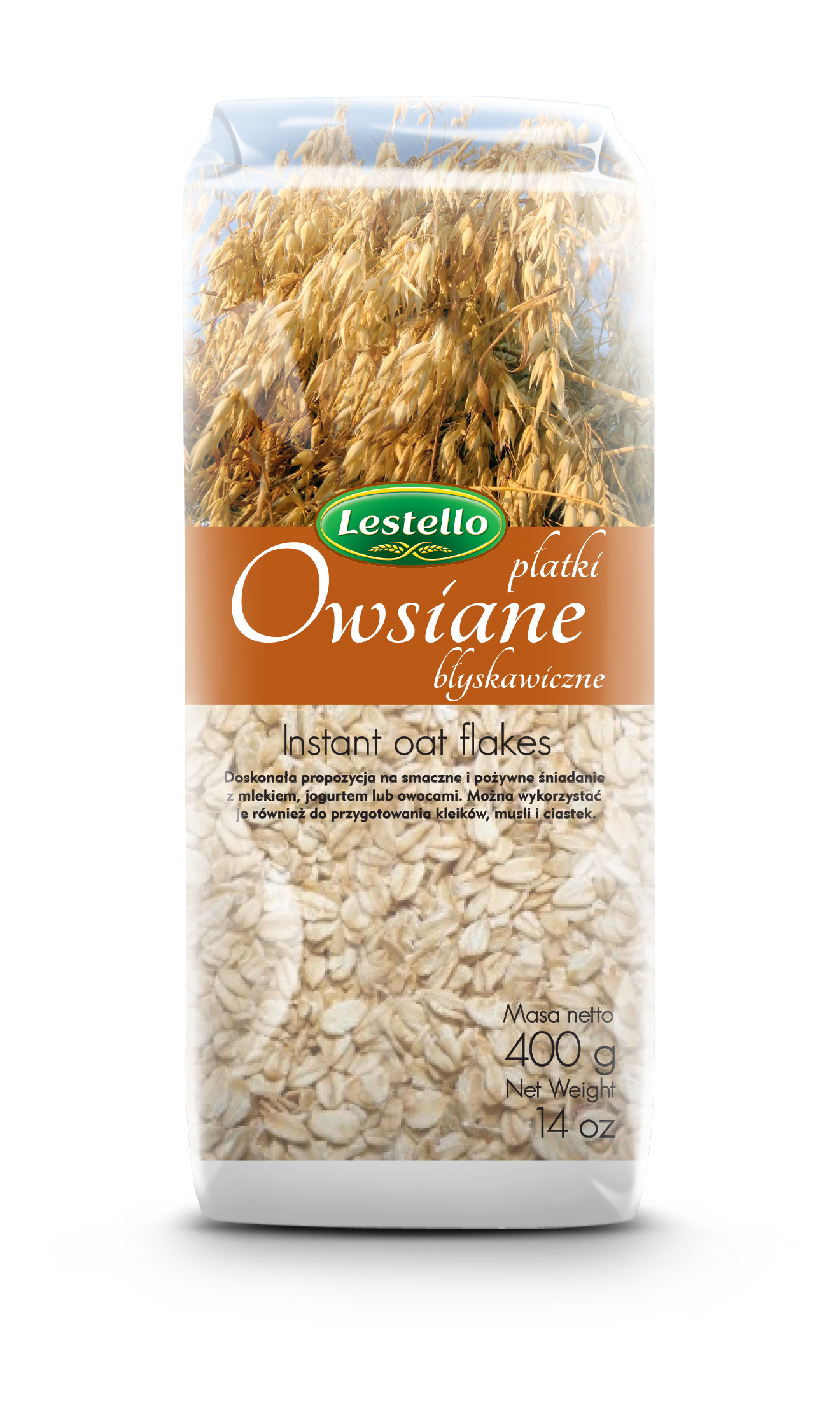 Lestello Płatki Owsiane Błyskawiczne 400 G
