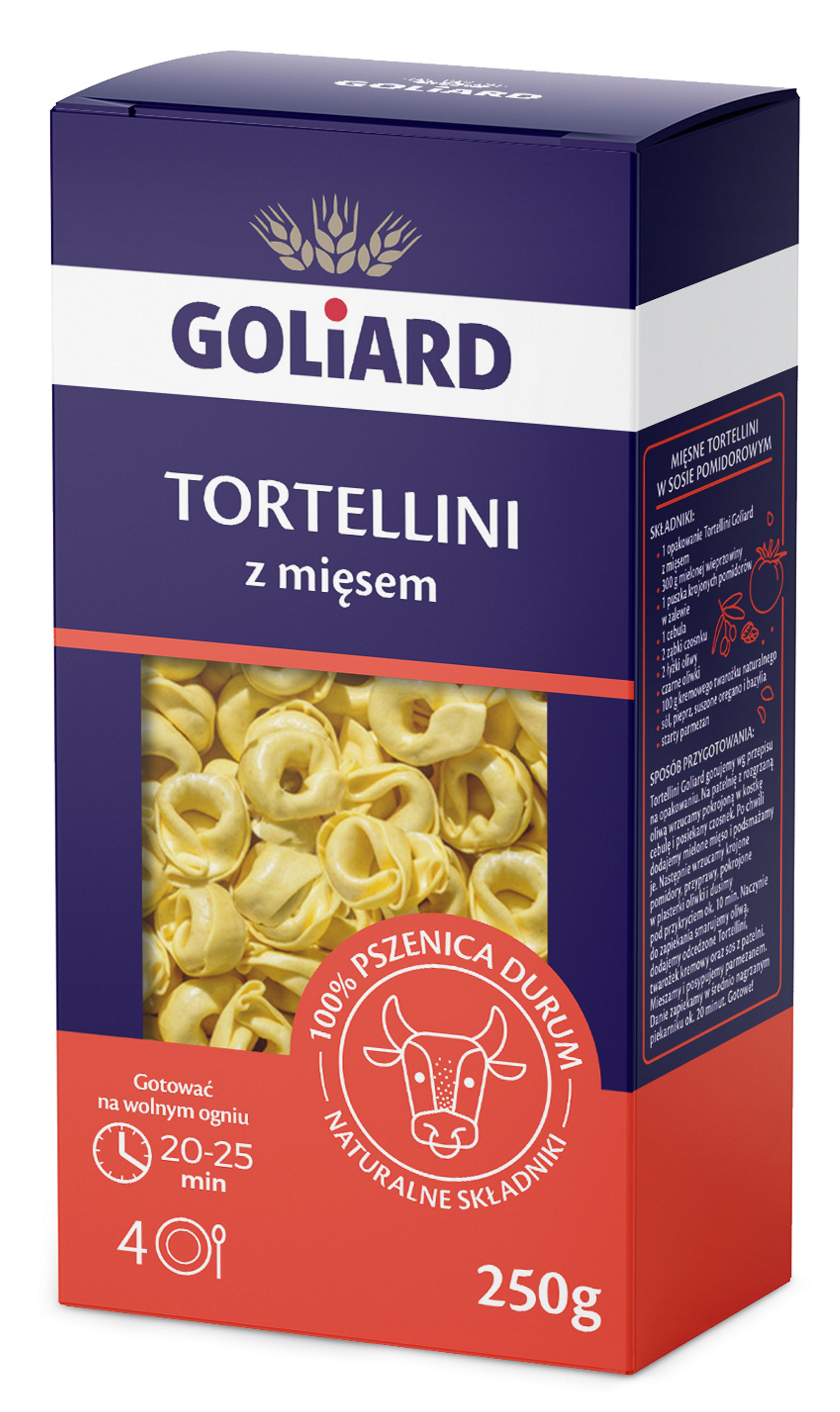 Goliard Tortellini Z Mięsem 250 G