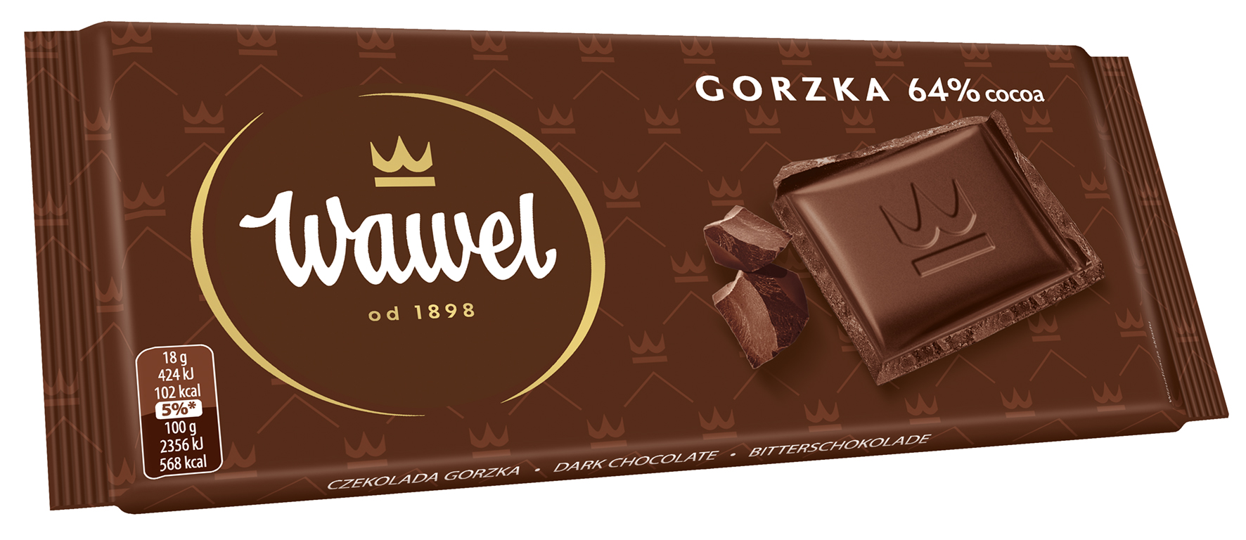 Wawel Gorzka 64% Cocoa 90G