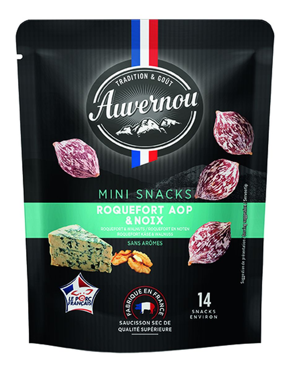Mini Snack Z Serem Roquefort I Orzechem Włoskim 75G Auvernou