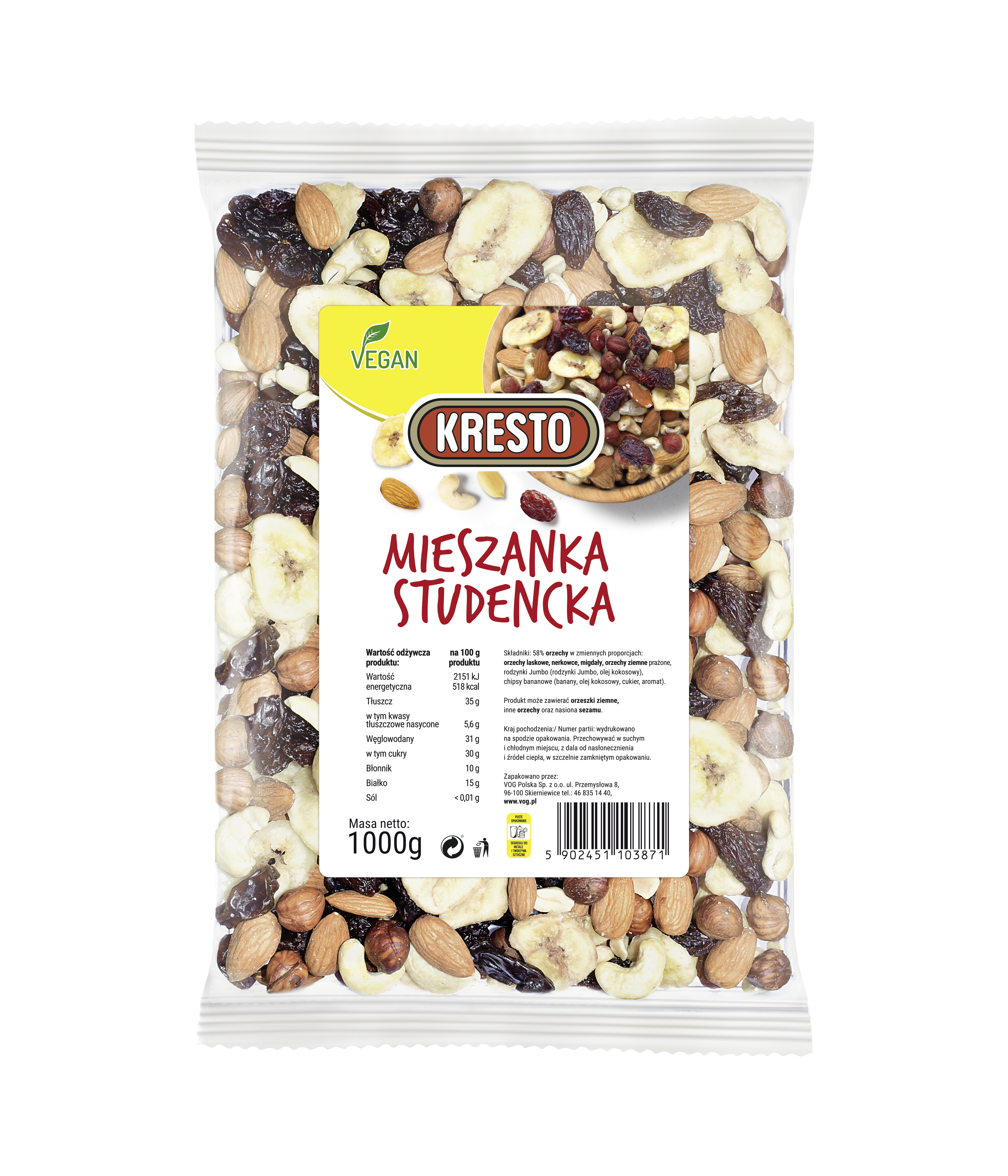 Kresto Mieszanka Studencka 1Kg