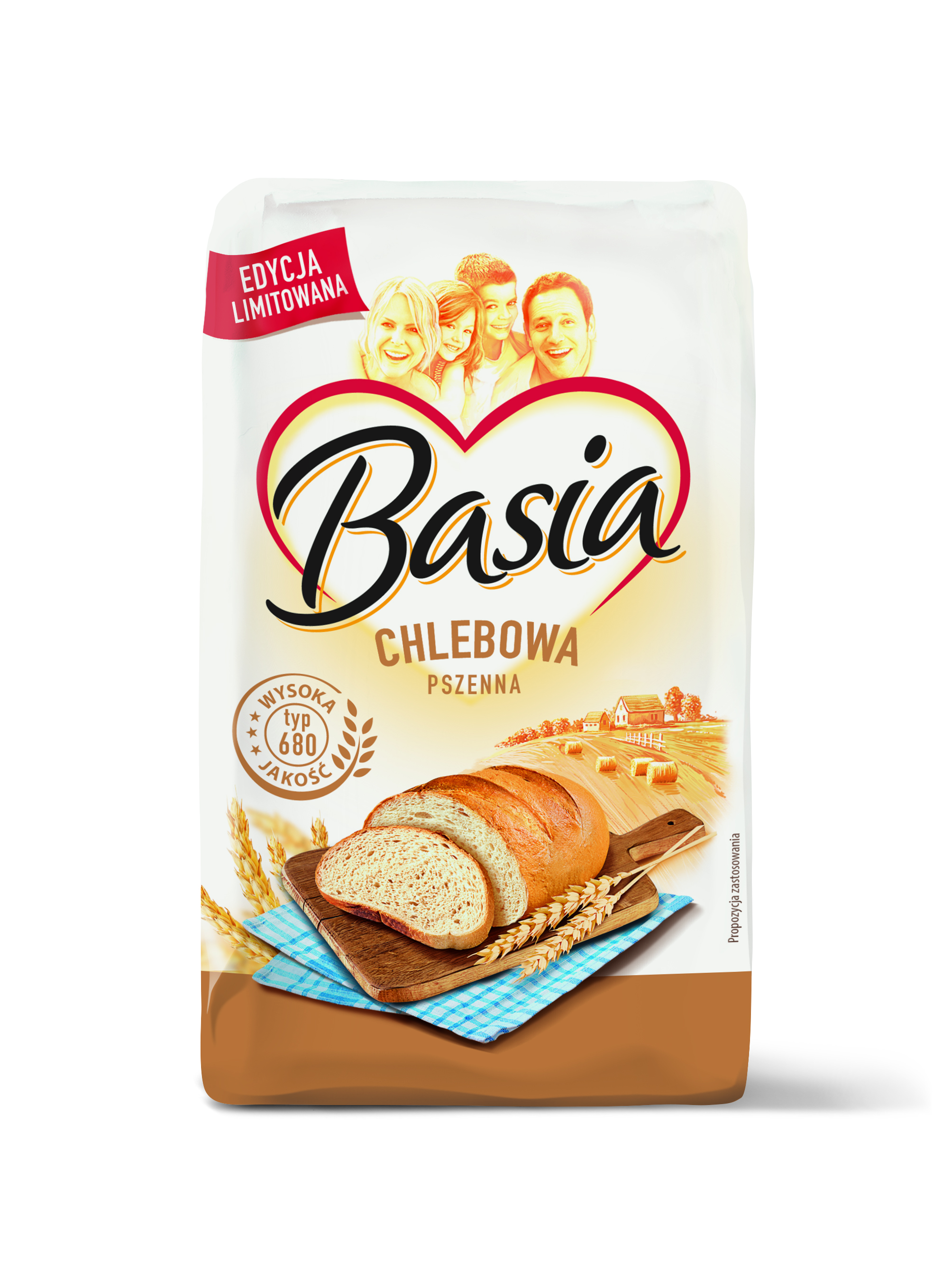 Mąka Pszenna Chlebowa T 680 Basia 1 Kg