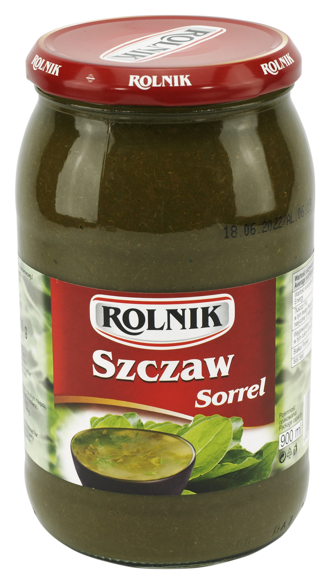 Szczaw Konserwowy Rolnik 900 Ml