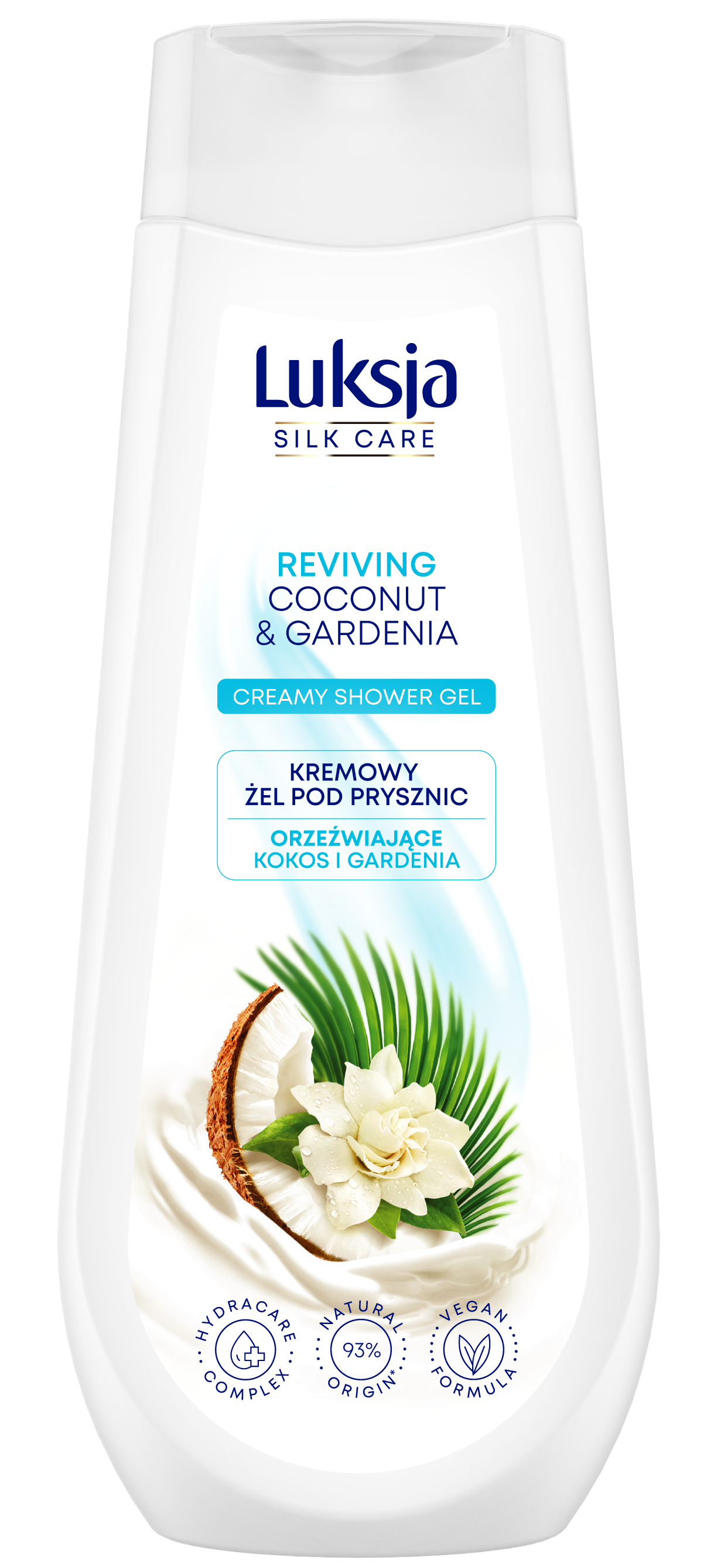 Luksja Silk Care Kremowy Żel Pod Prysznic Kokos I Gardenia 500 Ml
