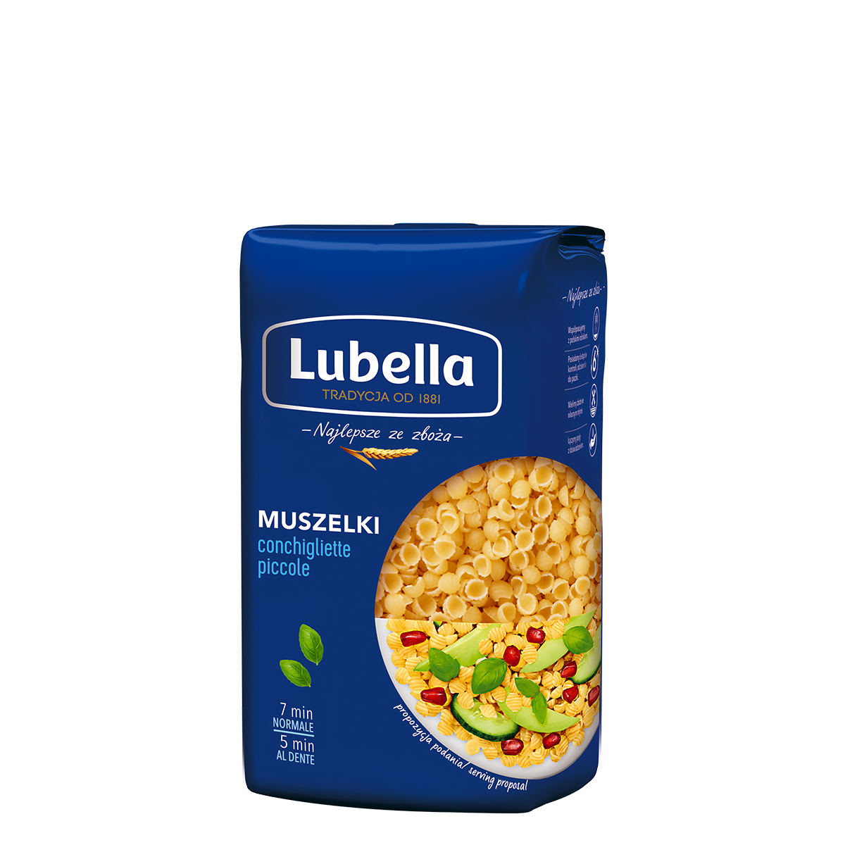 Lubella Conchigliette Piccole Makaron Muszelki Małe 400 G