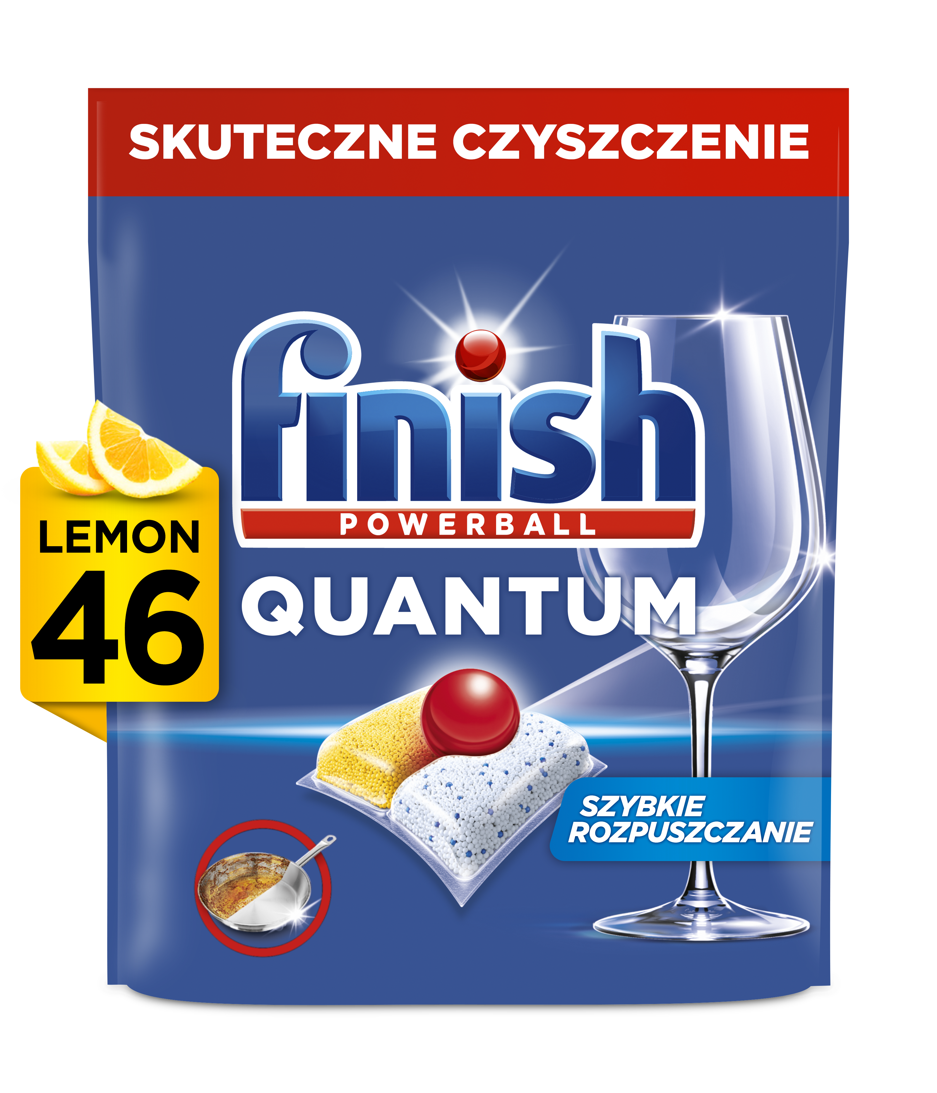 Finish Kapsułki Do Zmywarki Quantum Lemon 46 Tabletek