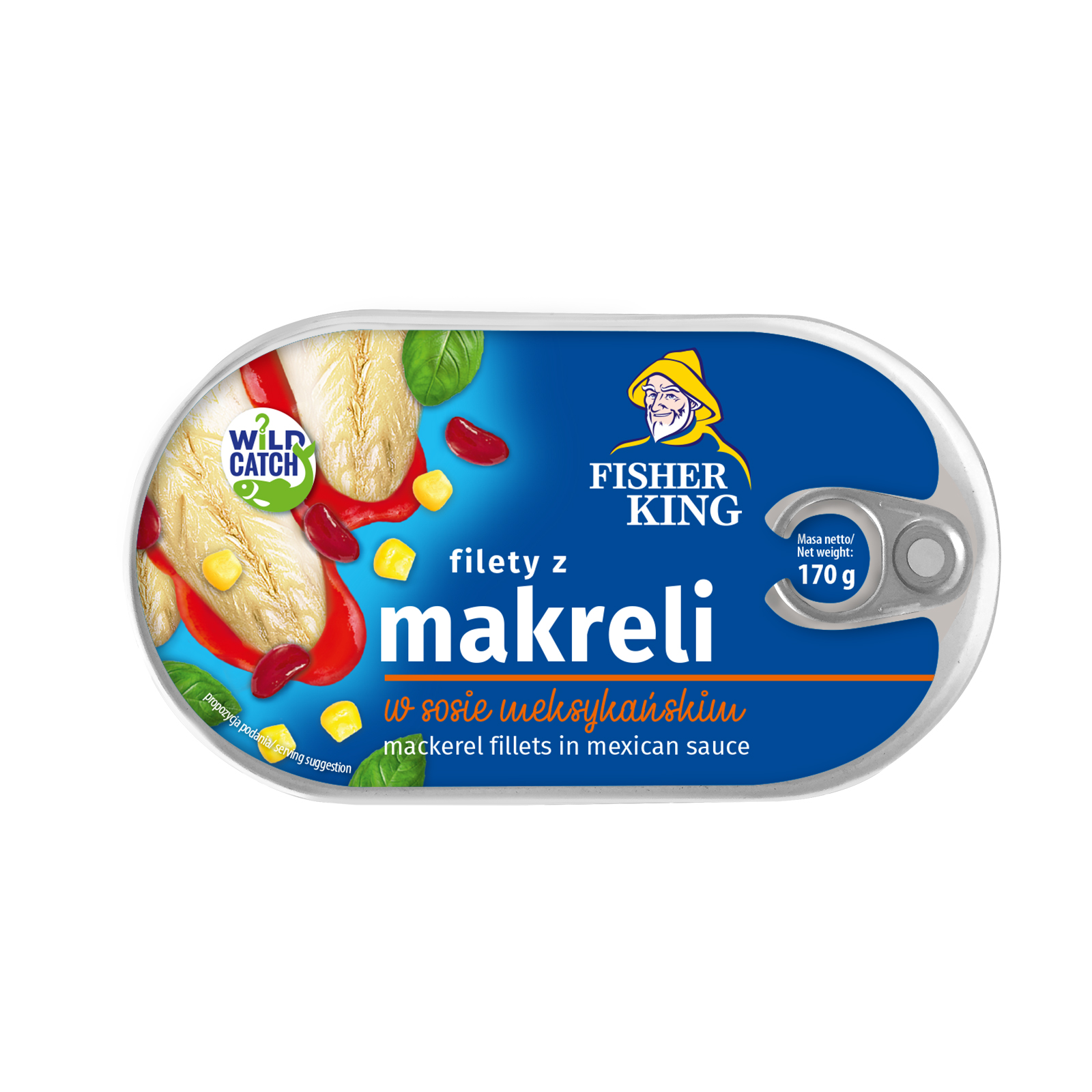 Filety Z Makreli W Sosie Meksykańskim 170G Fisherking