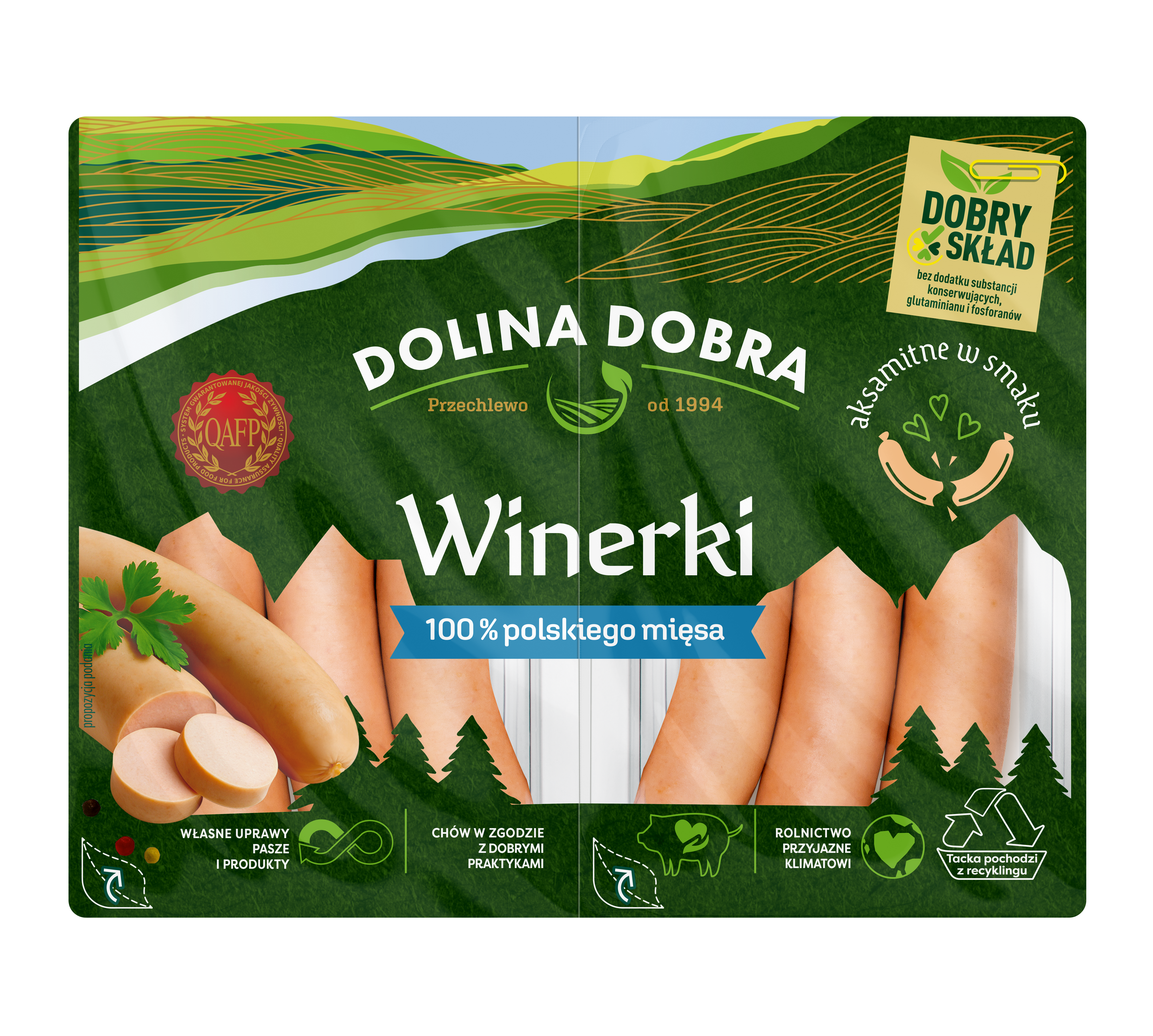 Winerki 100% Polskiego Mięsa 160 G Dolina Dobra