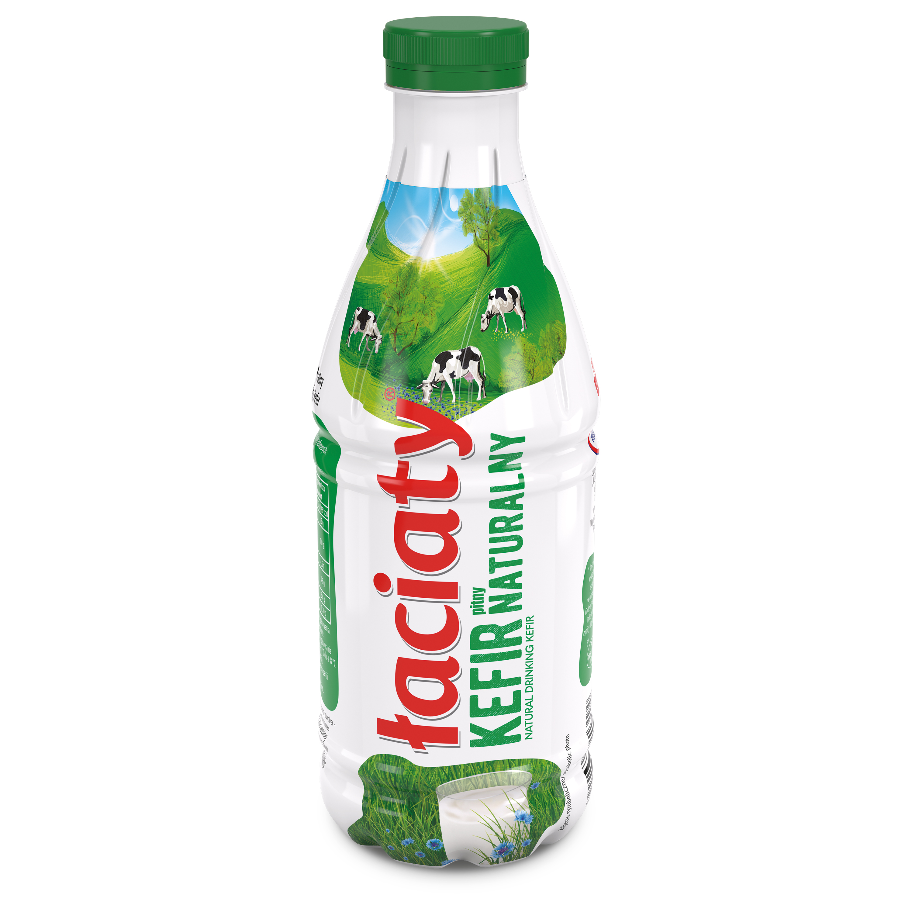 Kefir Łaciaty Pitny Naturalny Butelka Pet 1L