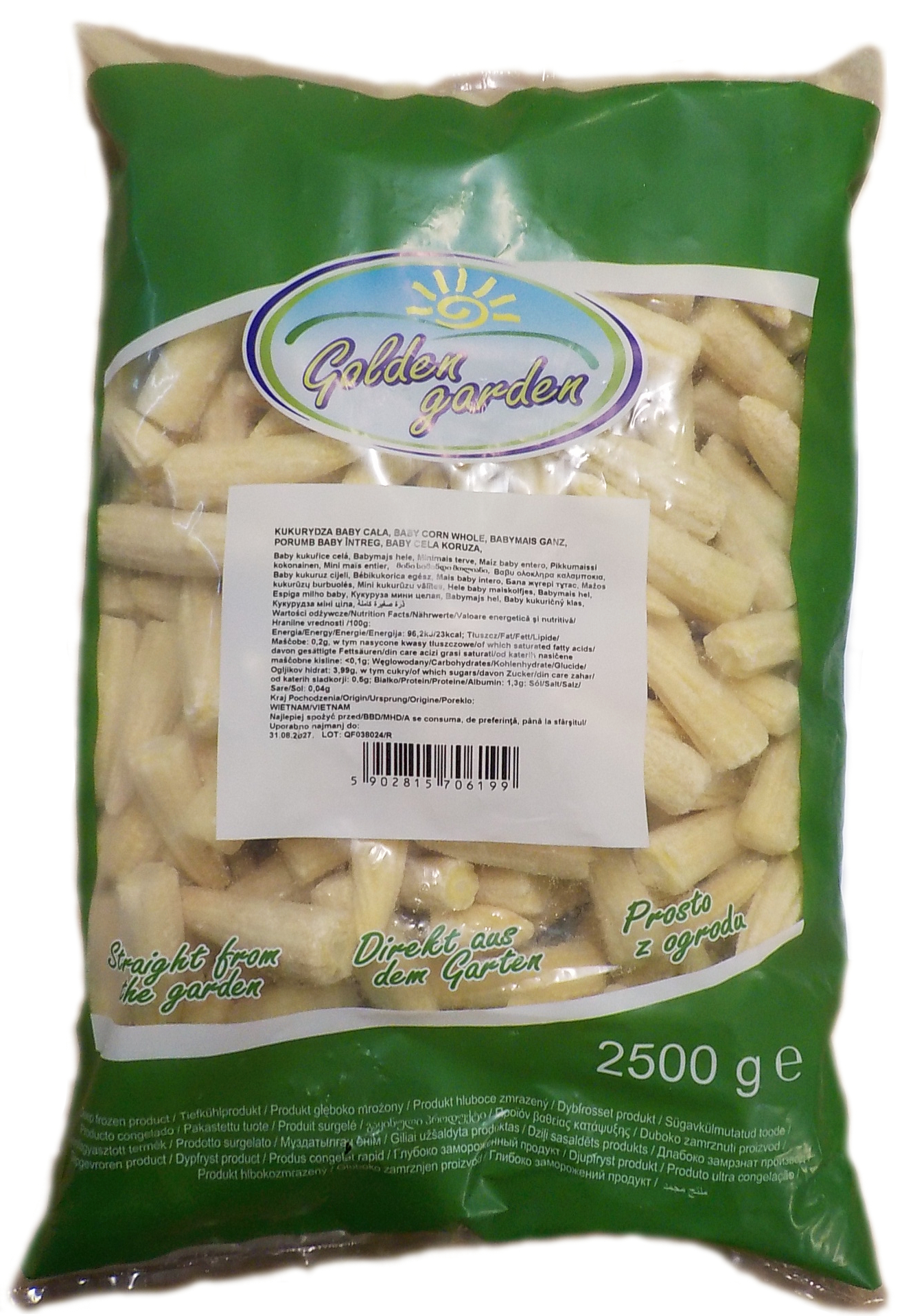 Golden Garden Kukurydza Baby Cała 2500G