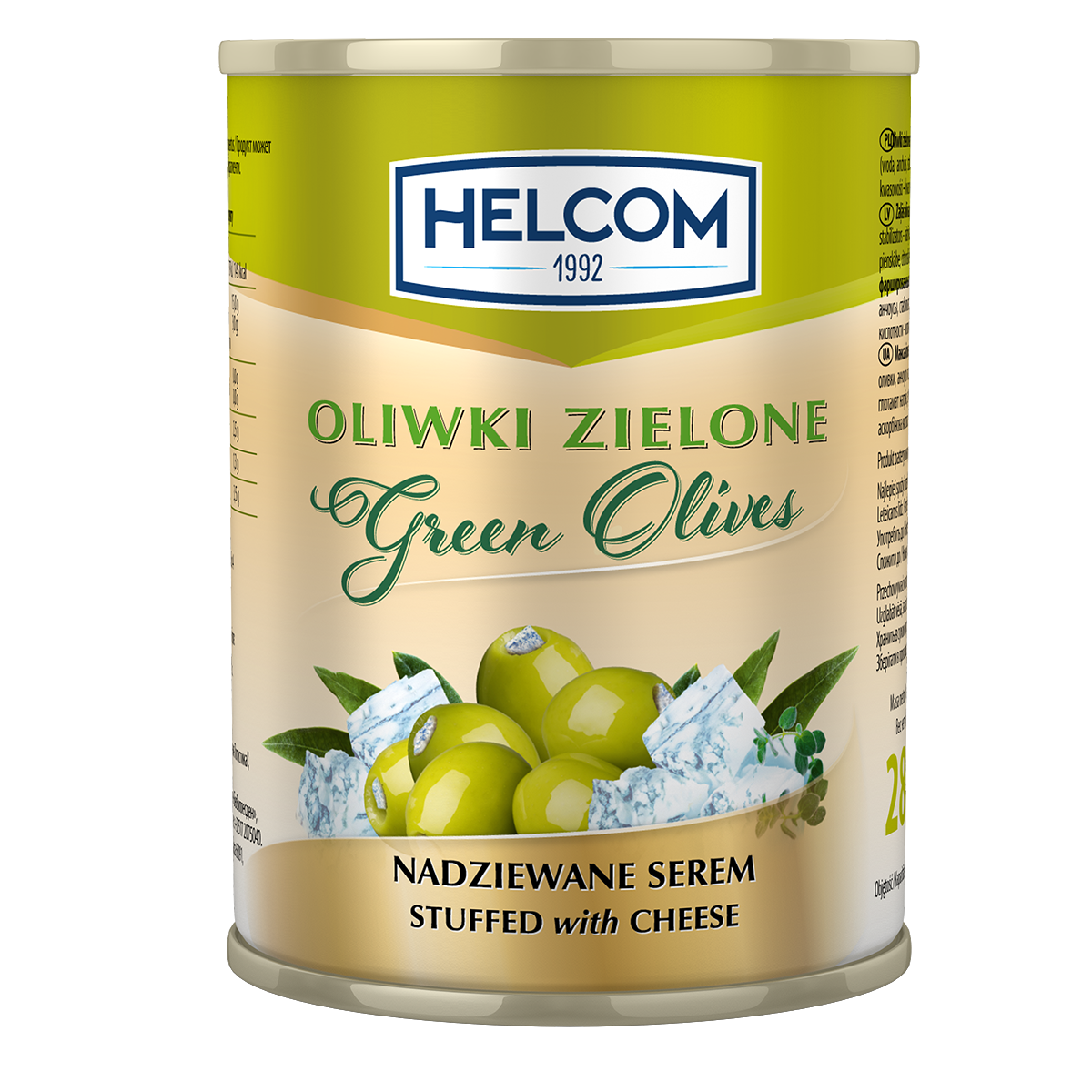 Oiwki Zielone Nadziewane Serem 300Ml Helcom