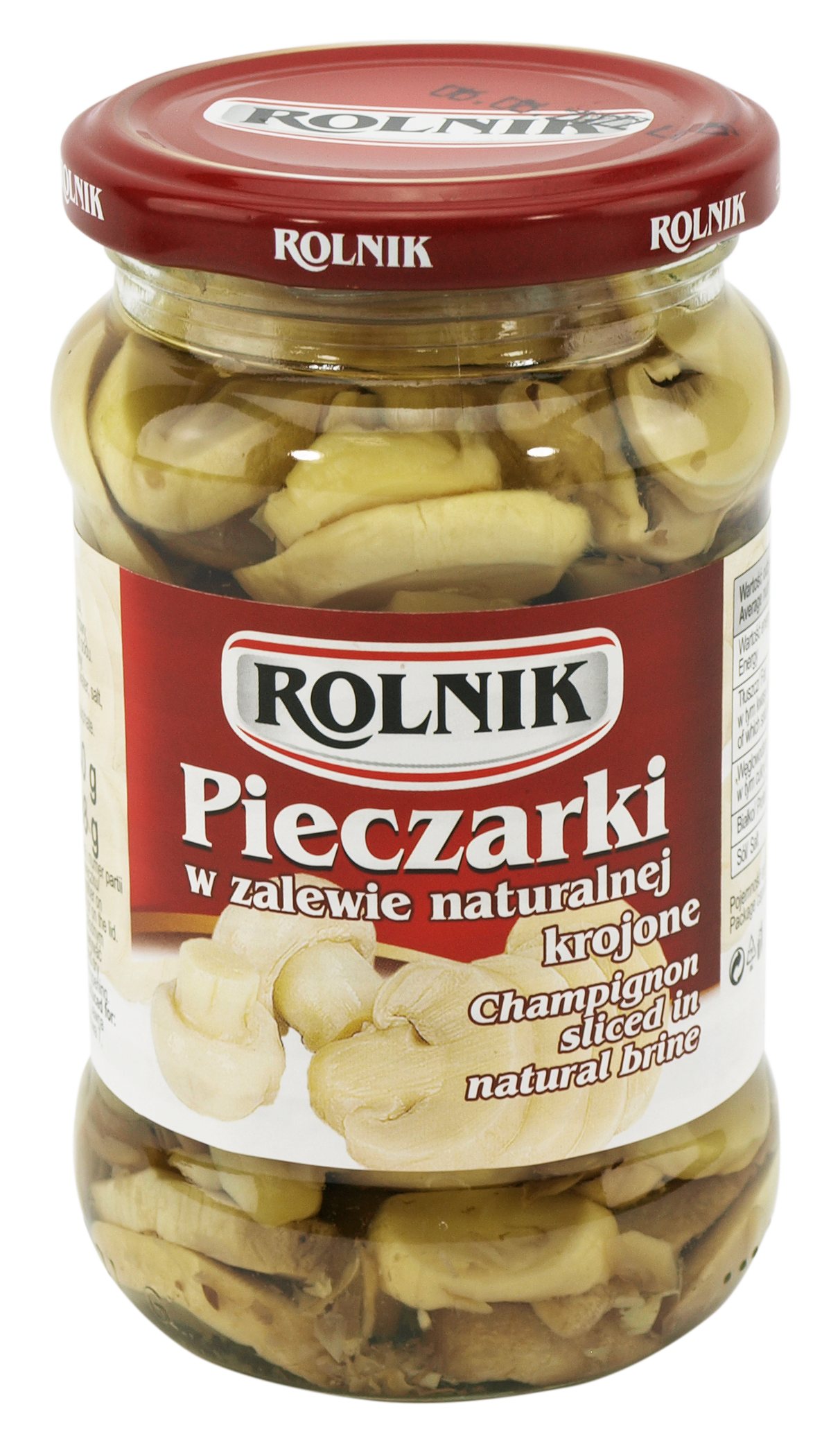 Pieczarki Krojone W Zalewie Naturalnej 340G Rolnik