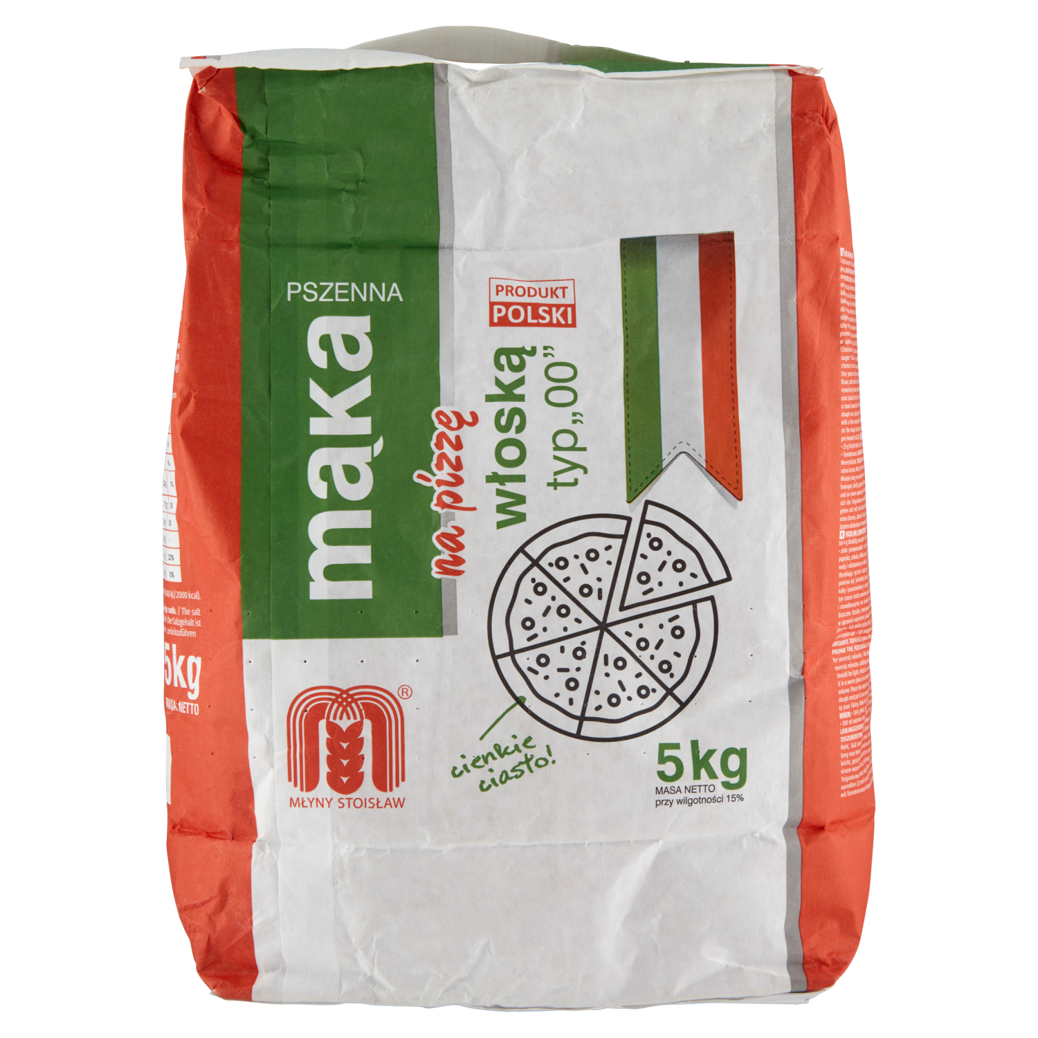 Mąka Pszenna Na Pizzę Włoską Typ "00" 5 Kg Młyny Stoisław