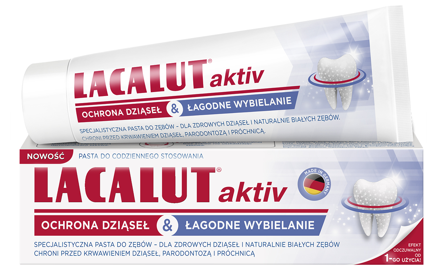 Lacalut Aktiv Łagodne Wybielanie 75 Ml