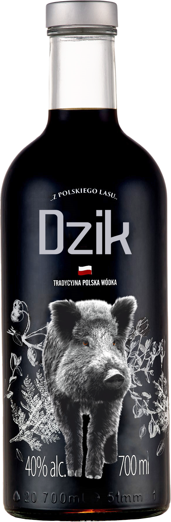 Dzik Tradycyjna Polska Wódka 40% 700 Ml