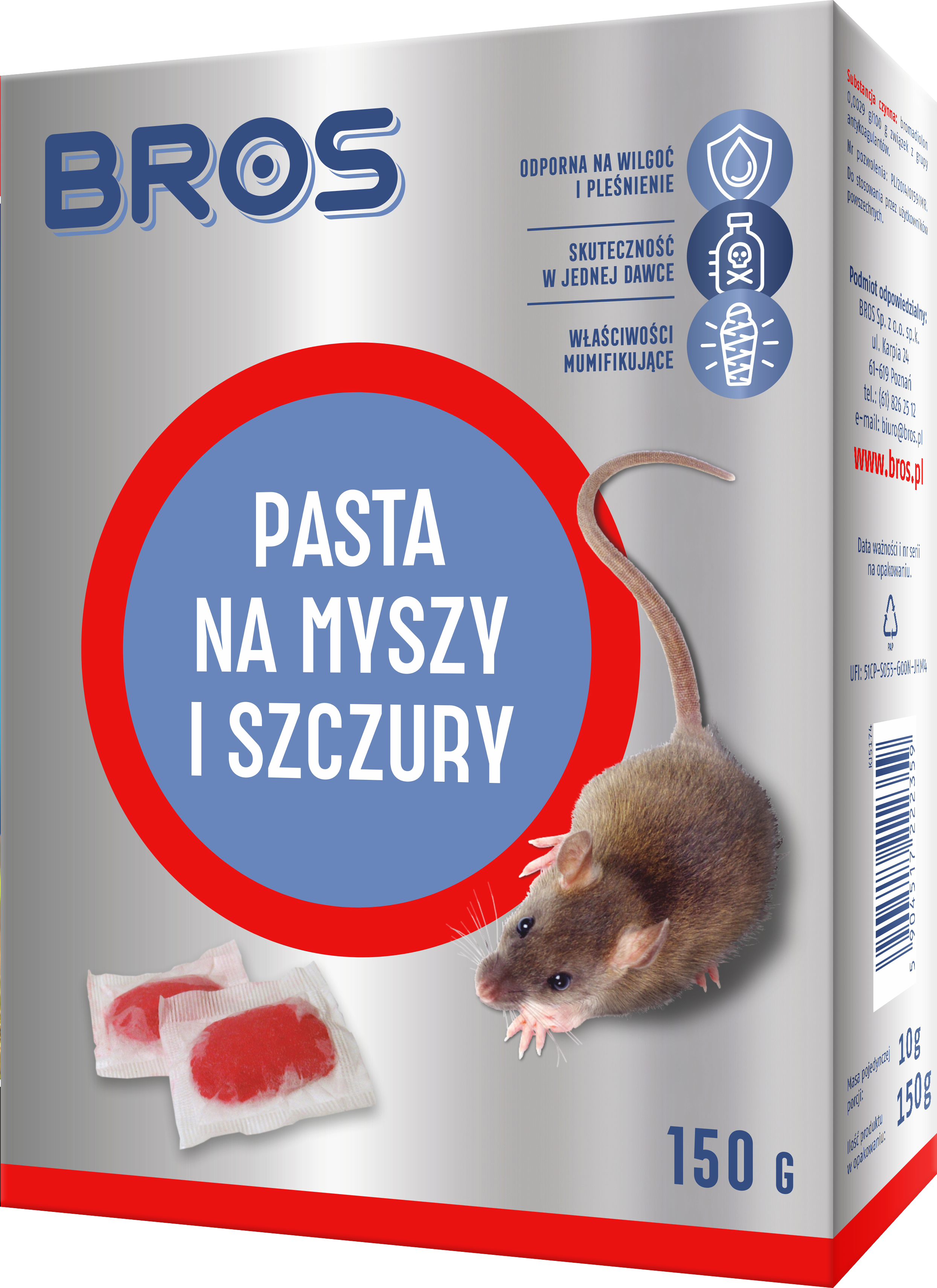 Bros - Pasta Na Myszy I Szczury 150G