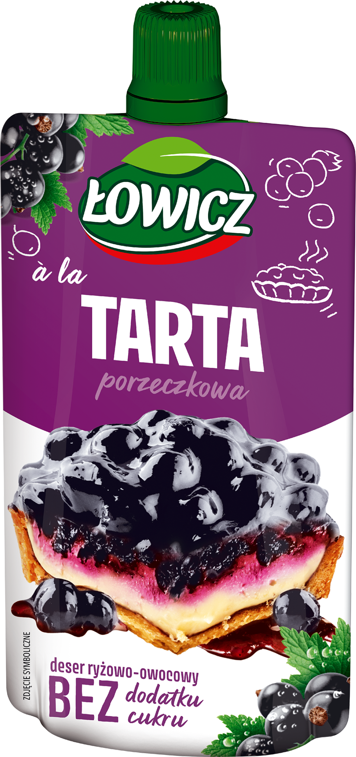 Łowicz Deser Ryżowo-Owocowy A'La Tarta Porzeczkowa 100 G