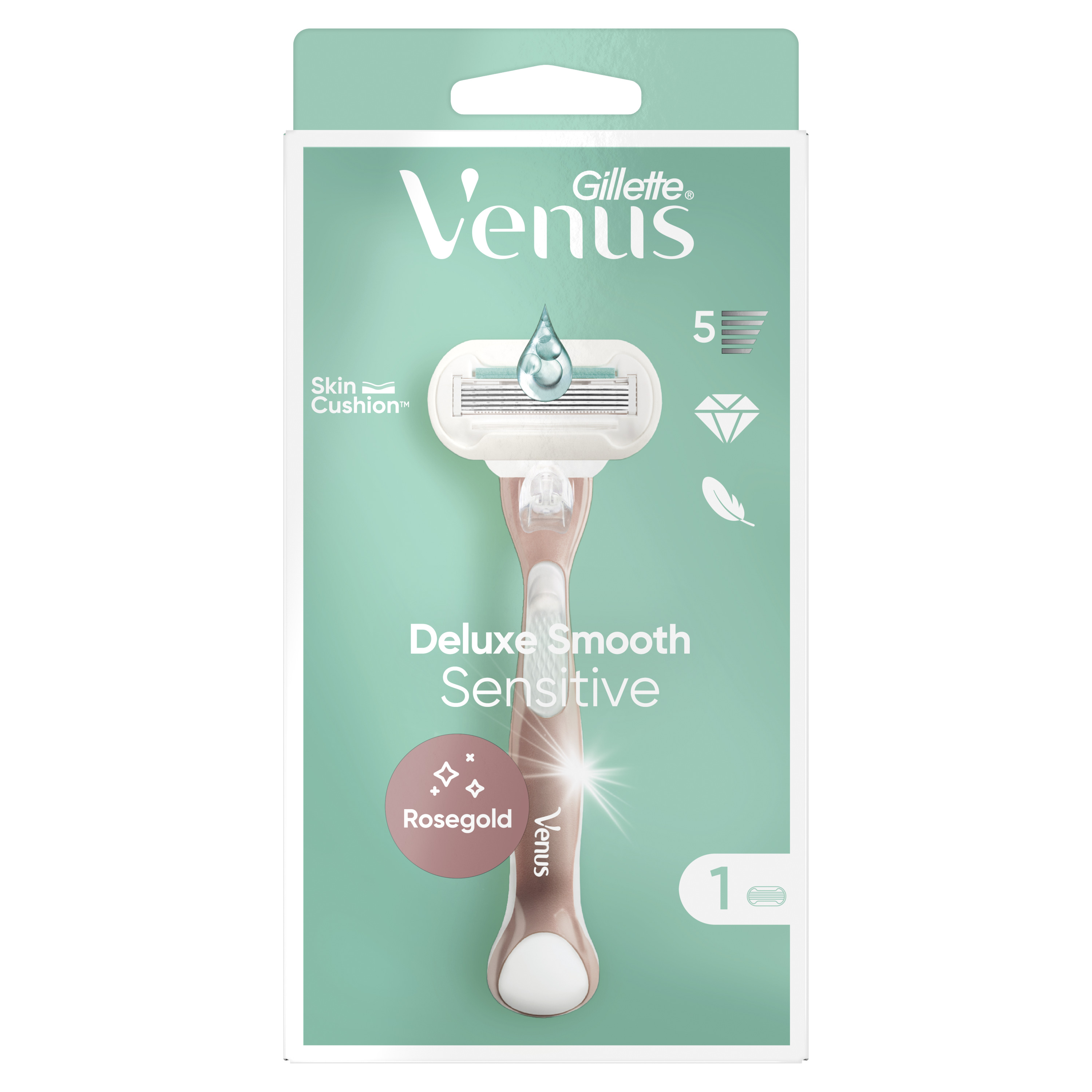Gillette Venus Deluxe Smooth Sensitive Rosegold Maszynka Do Golenia 1 Szt.