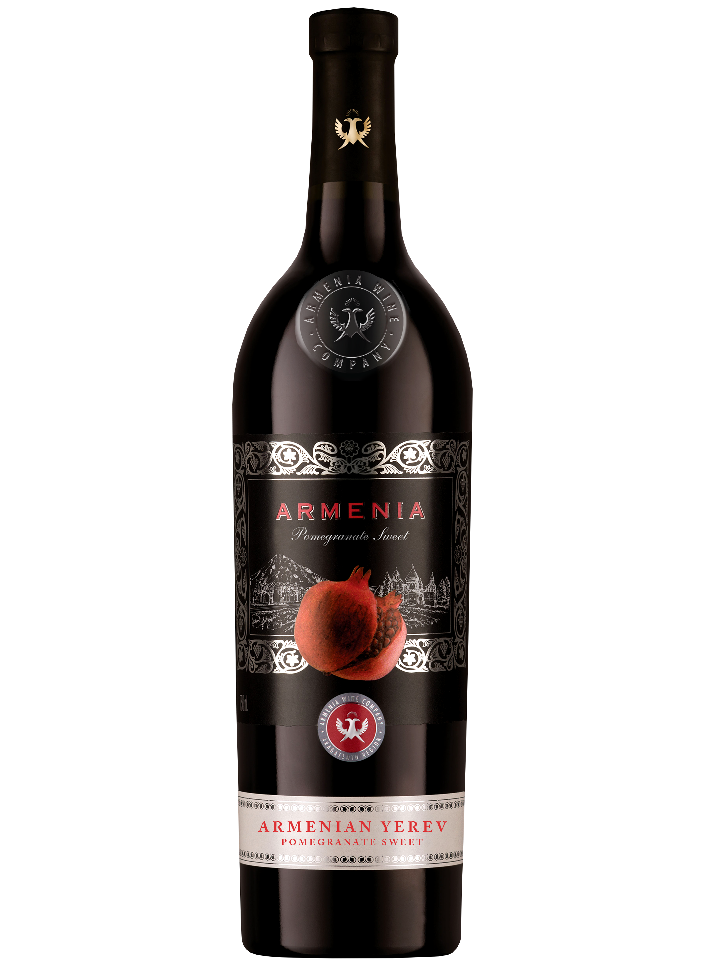 Wino Gronowe Czerwone Armenia Yerev Pomegranate Sweet Red 0,75 L