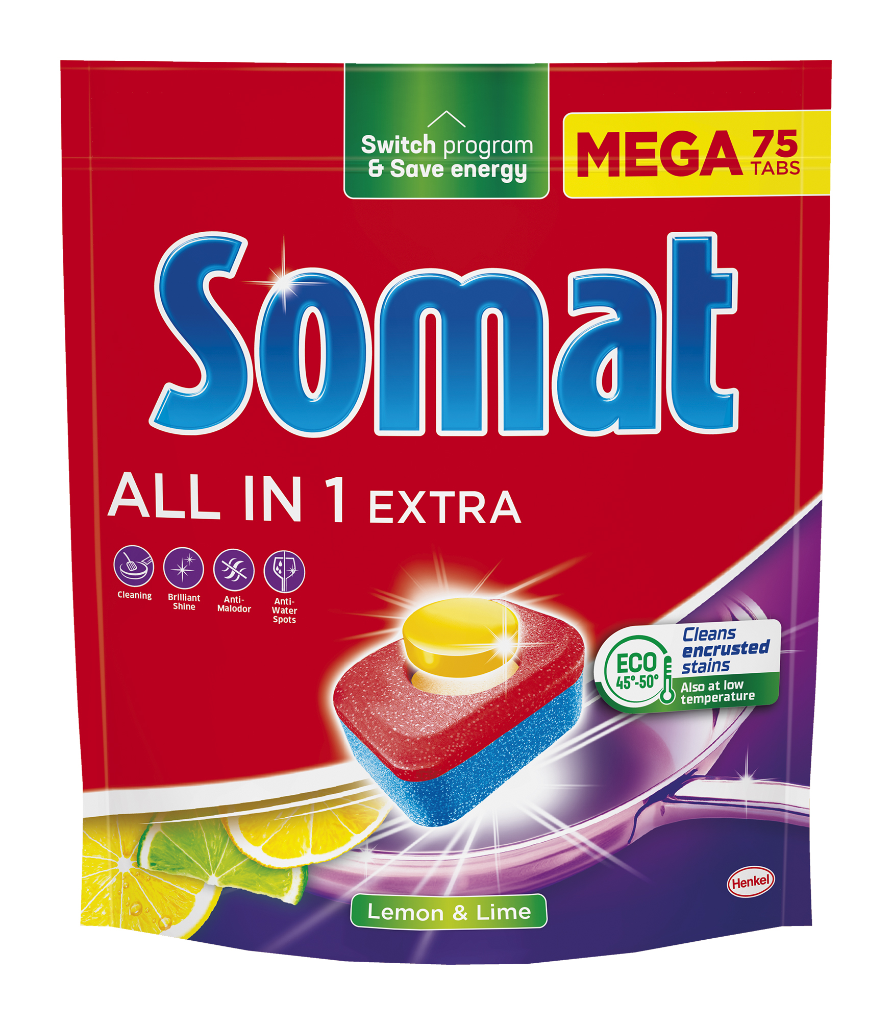 Somat Tabletki All In One Extra Lemon 75 Szt. 1245 G