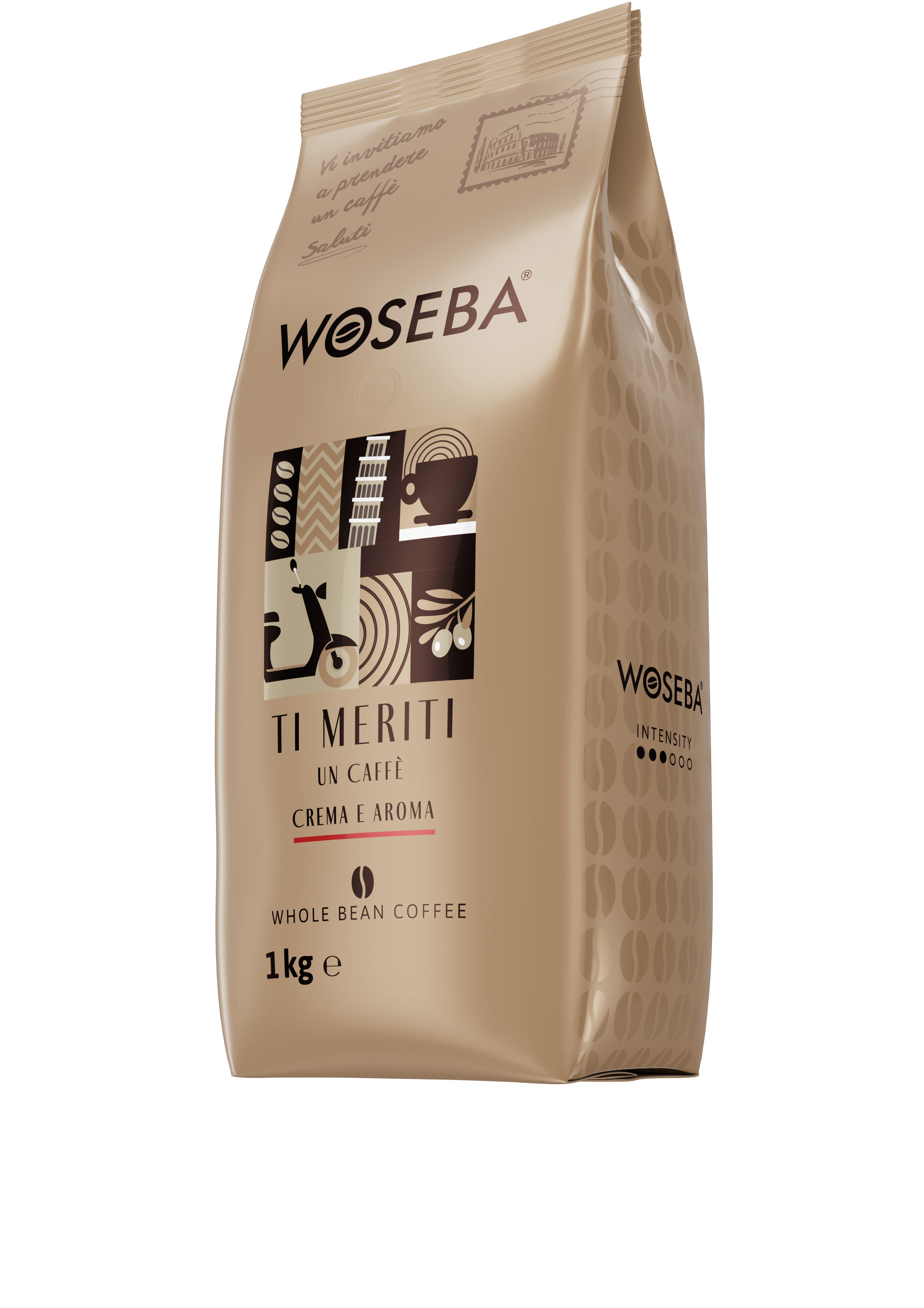 Woseba Ti Meriti Un Caffe Crema E Aroma Kawa Palona Ziarnista 1000G