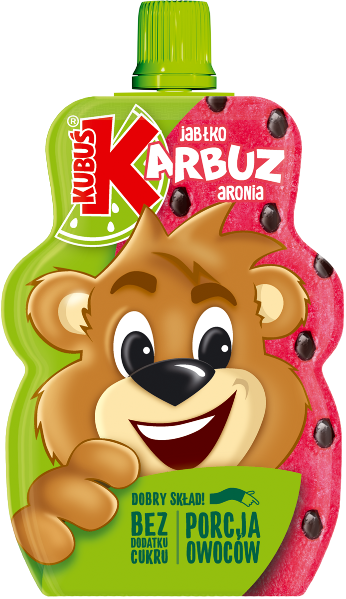 Kubuś Mus 100% Jabłko Arbuz Aronia 100 G