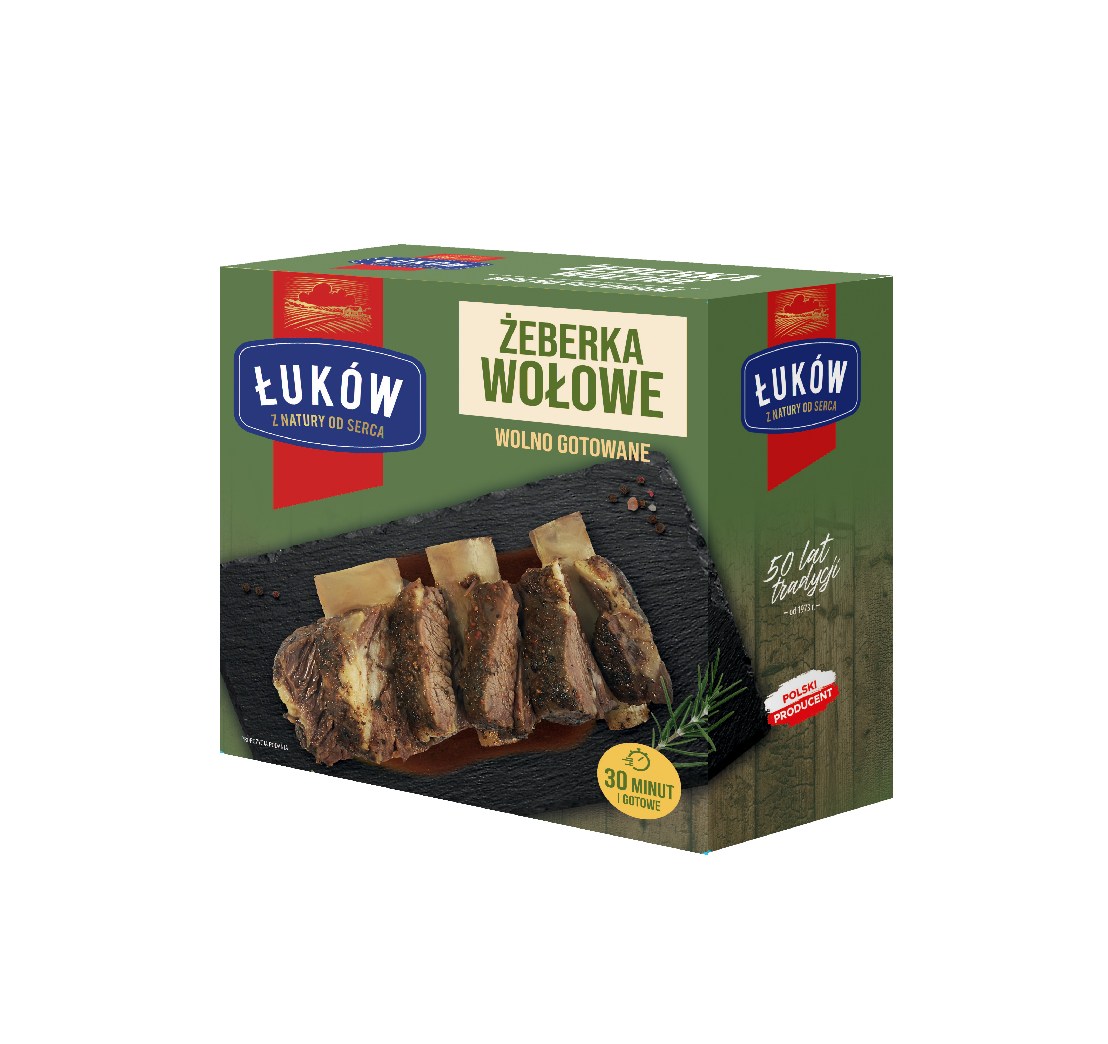 Żeberka Wołowe Wolno Gotowane Ok 0,7Kg Łuków