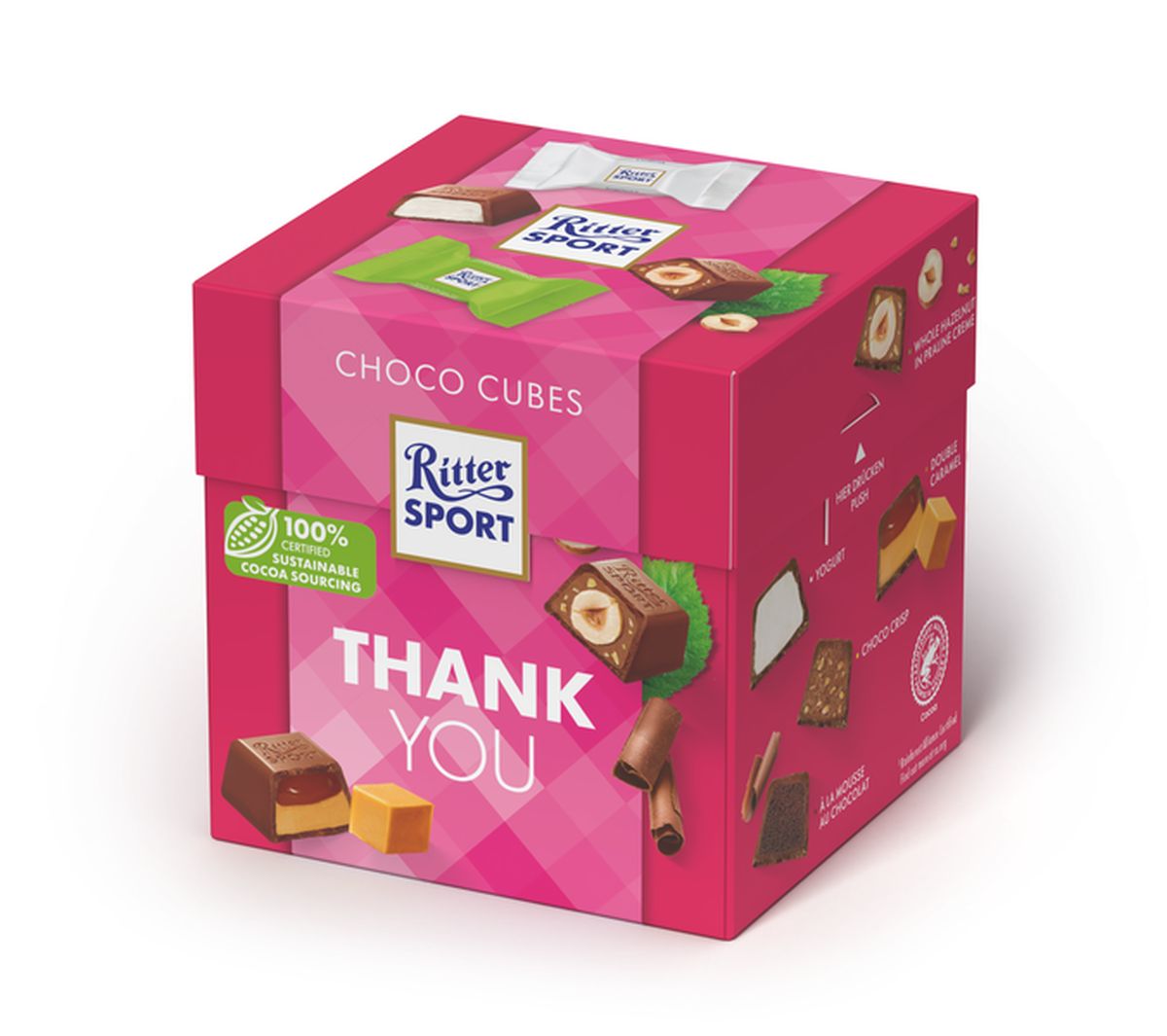 Ritter Sport Czekoladki Schokowurfel "Thank You" 176G