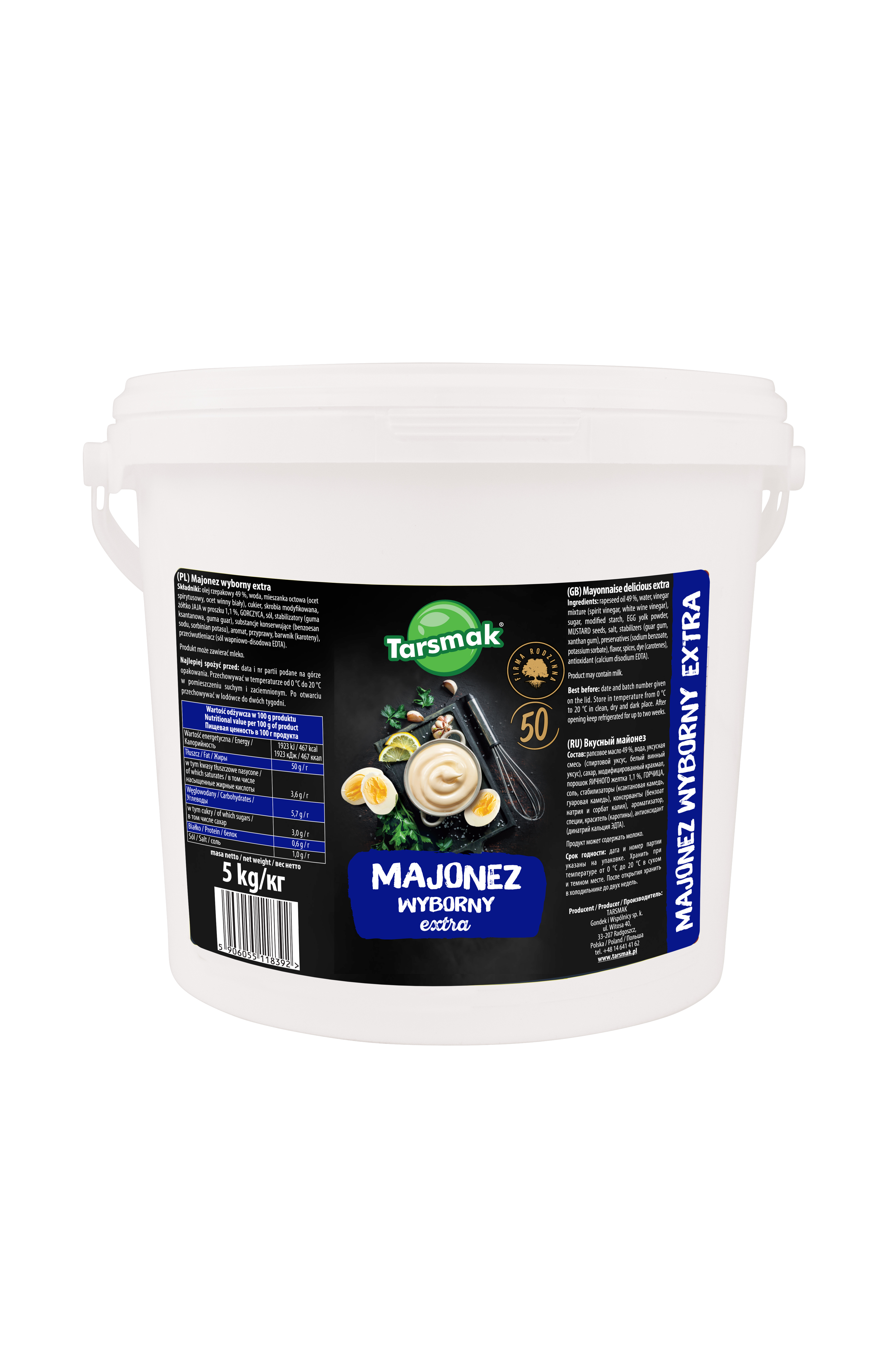 Majonez Wyborny Extra 5Kg Tarsmak