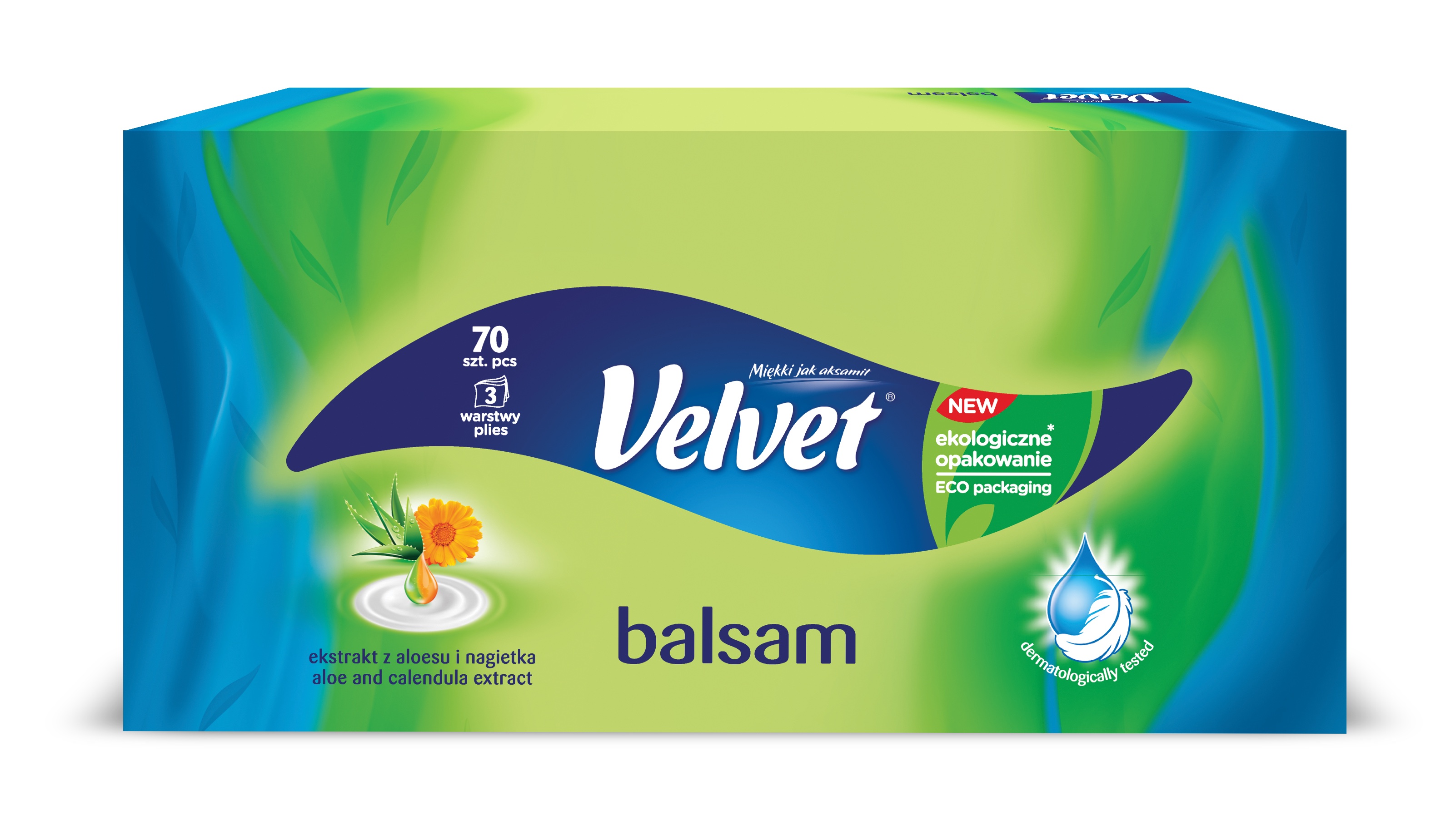 Chusteczki Uniwersalne Velvet Balsam Ekstrakt Szt. 70