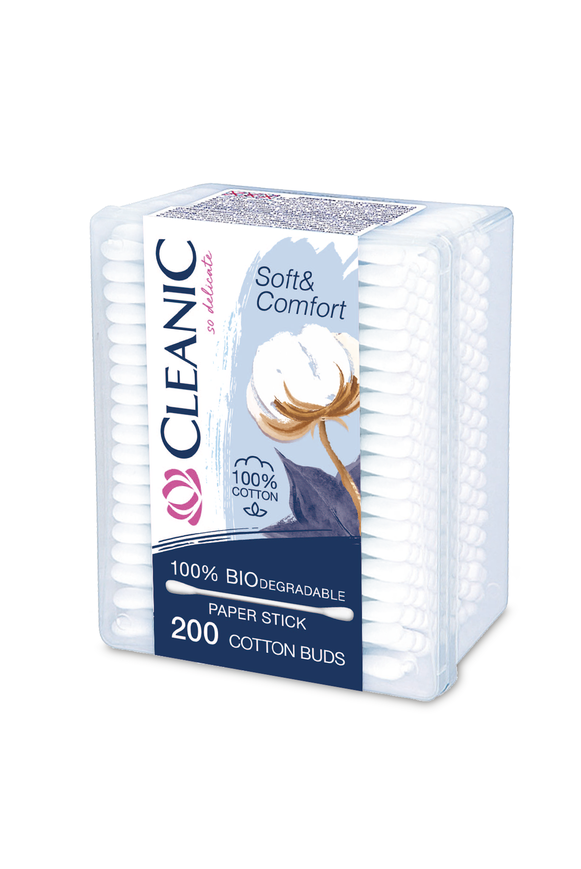 Patyczki Higieniczne Cleanic Soft&Comfort 200 Szt.