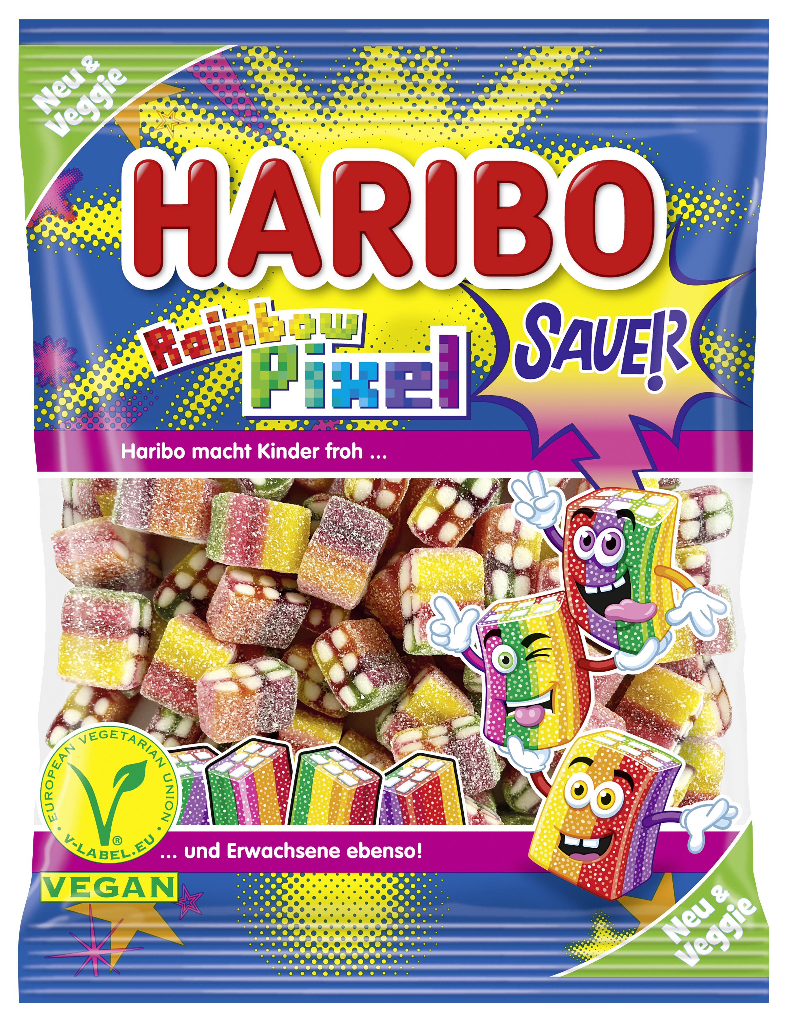 Żelki Haribo Rainbow Pixel 160G