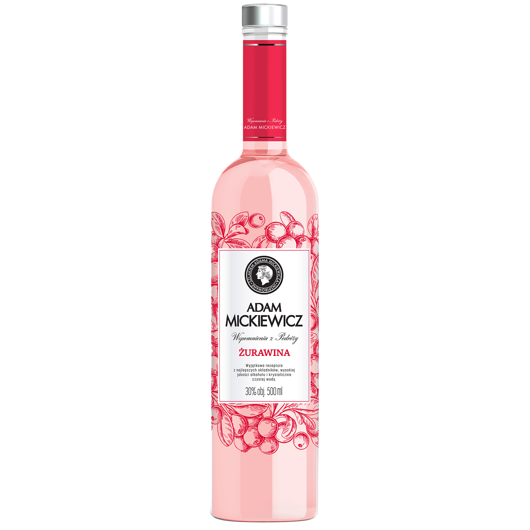 Napój Spirytusowy Adam Mickiewicz 30% 500Ml Żurawina
