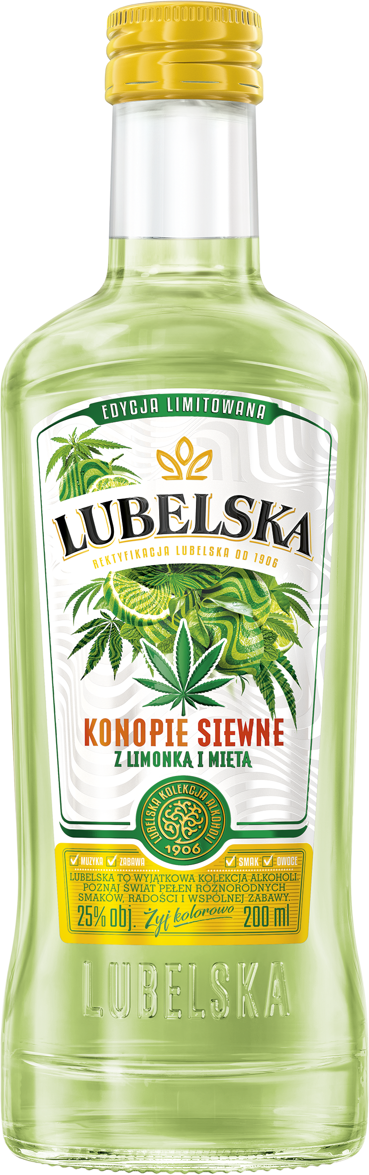 Lubelska Konopie Siewne Z Limonką I Miętą 25% 200Ml