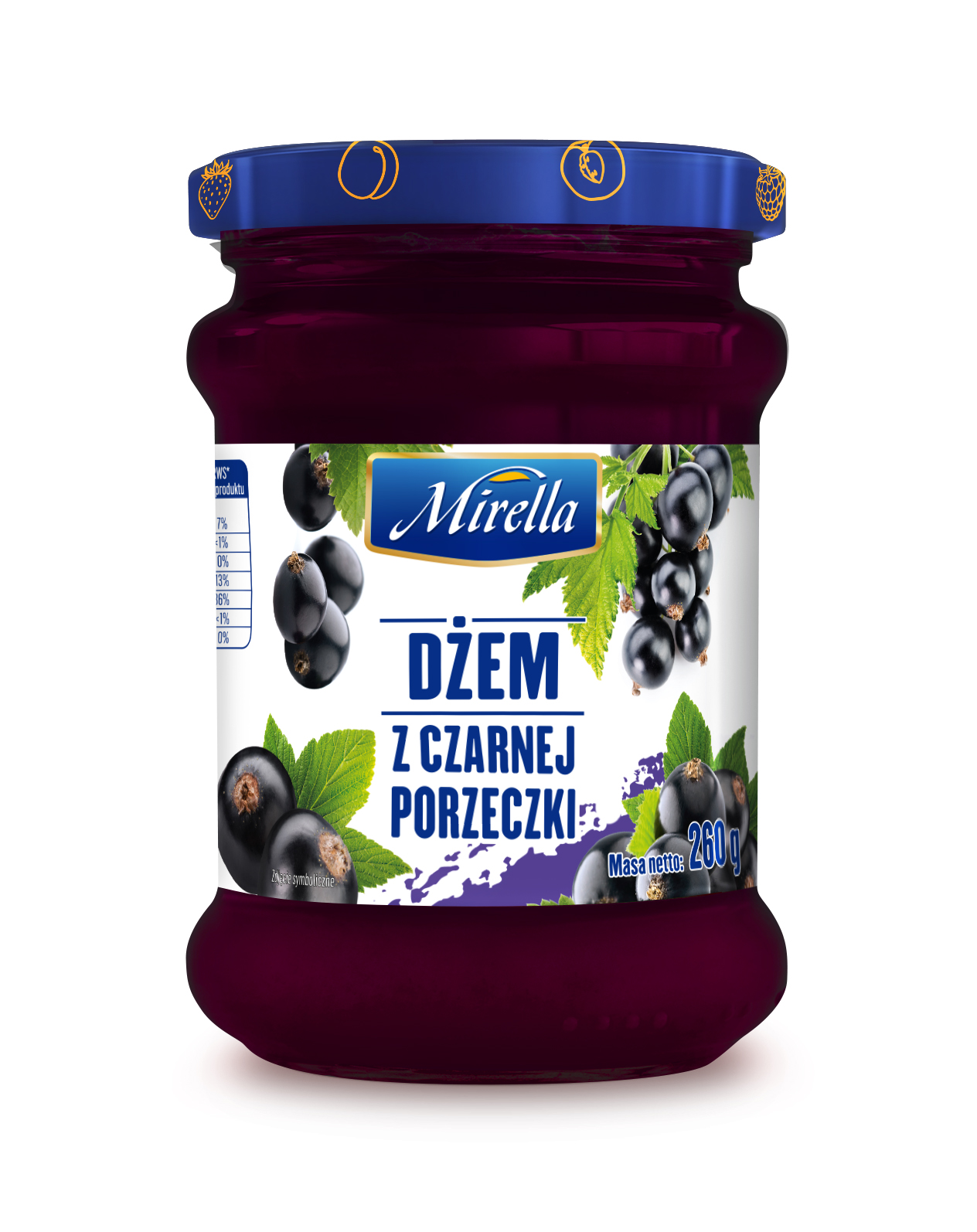 Mirella Dżem Z Czarnej Porzeczki 260 G