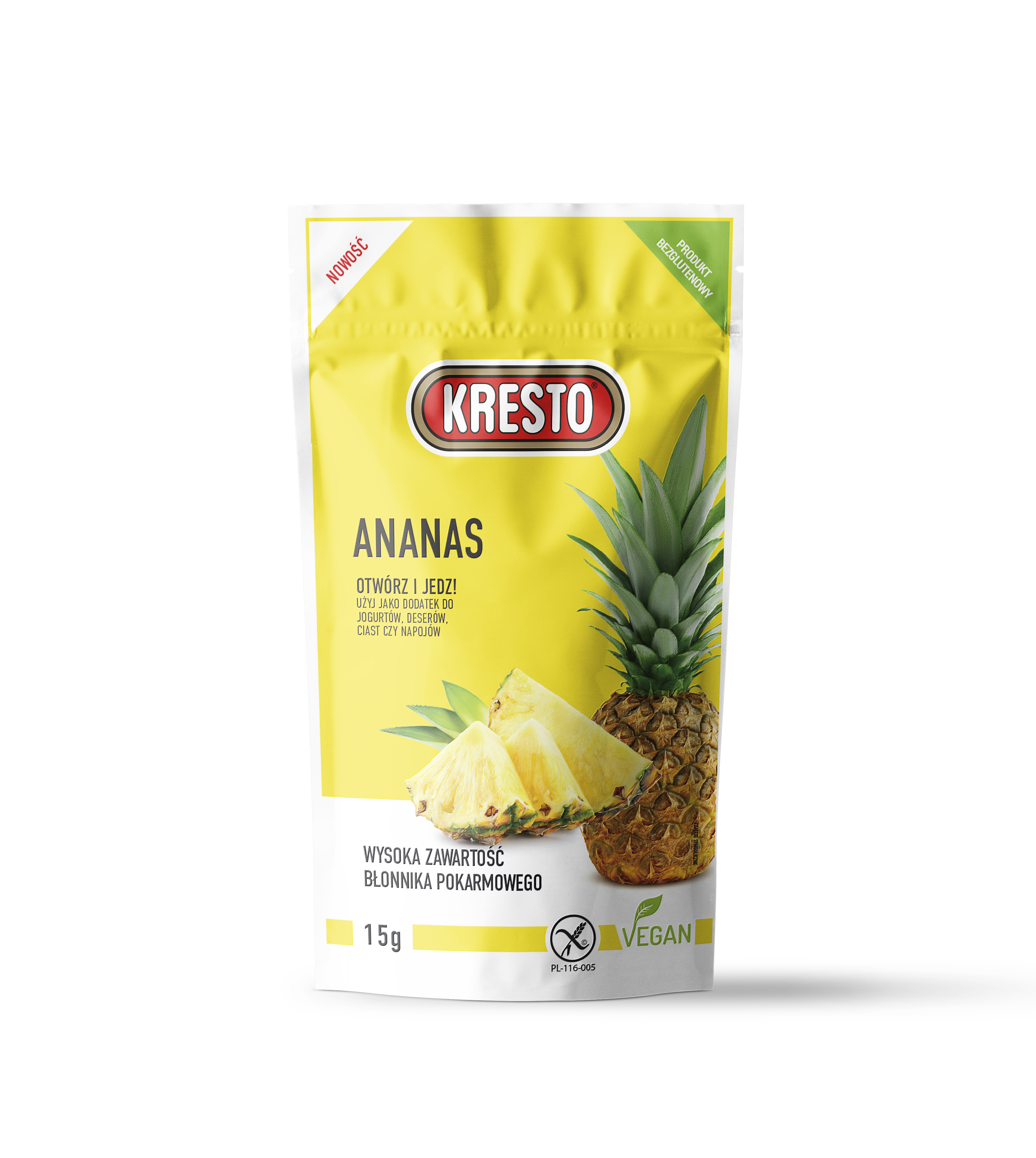 Kresto Ananas Liofilizowany 15G