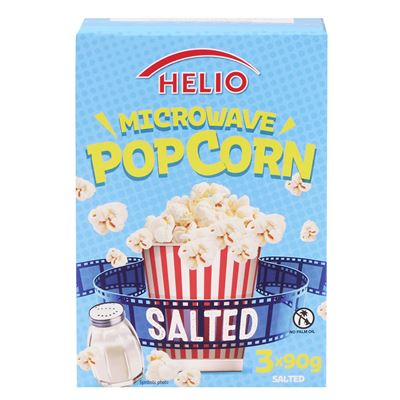 HELIO Popcorn solony 3 x 90 g