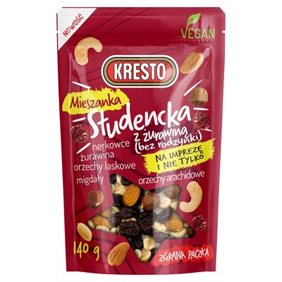 KRESTO Mieszanka studencka z żurawiną 140 g