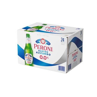 PERONI Nastro Azzurro Piwo bezalkoholowe 24x330ml butelka
