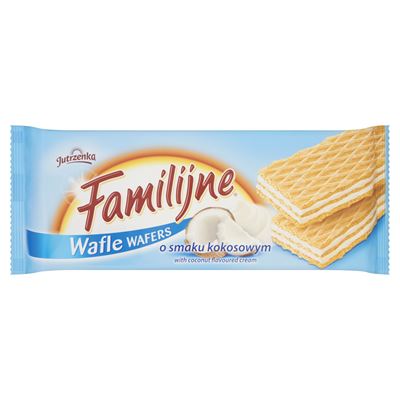 FAMILIJNE Wafle o smaku kokosowym 180g