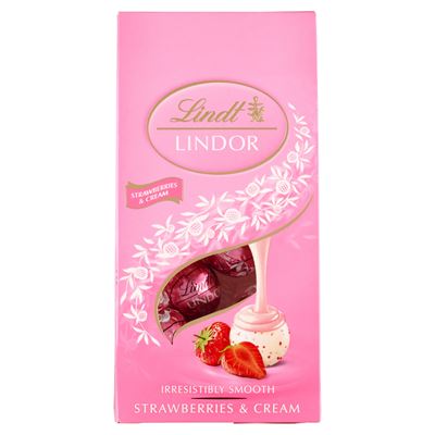 LINDOR Praliny strawberries & cream 100g