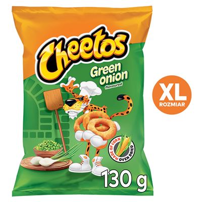 Cheetos XL Zielona cebulka Chrupki 130g
