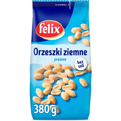 felix Orzeszki ziemne Light Prażone bez soli 380g