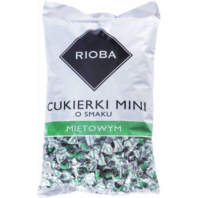 RIOBA Cukierki mini o smaku miętowym 1kg