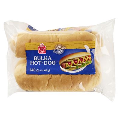 Fine Life Bułka hot-dog 4 x 60 g