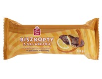 Fine Life Biszkopty z galaretką o smaku pomarańczowym w polewie kakaowej 135 g
